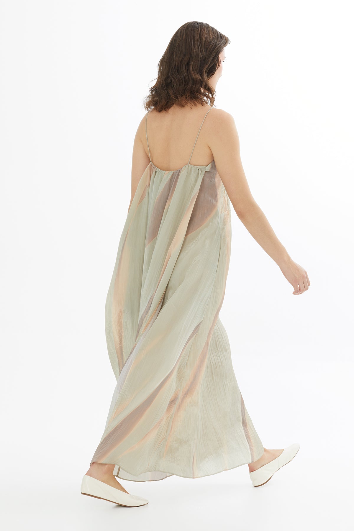 Embroidered Panel Strap Dress