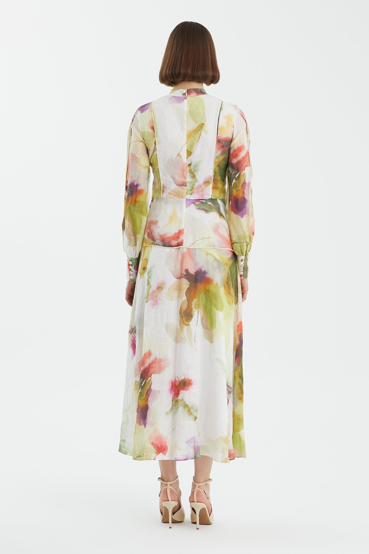 Button Detail Panel Dress