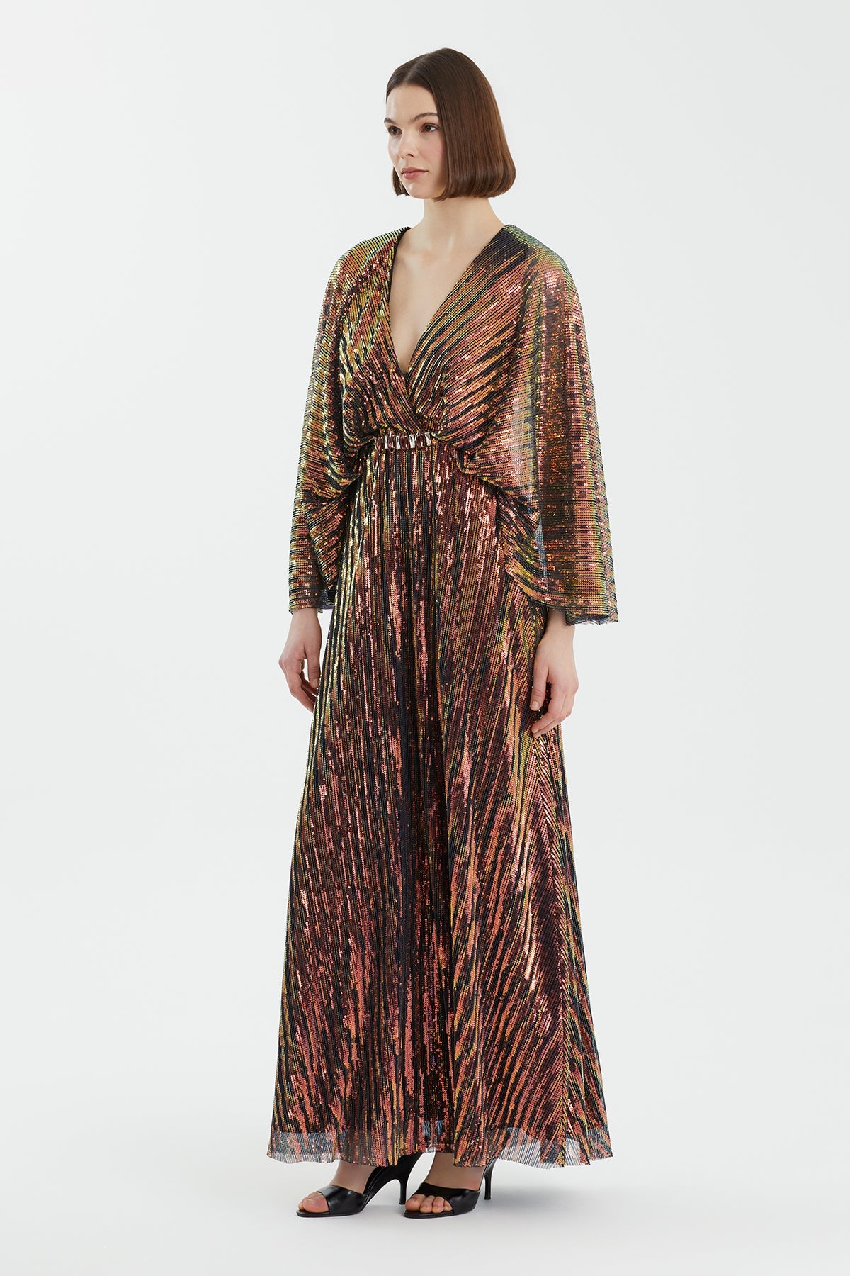 Black Embroidered Maxi Dress