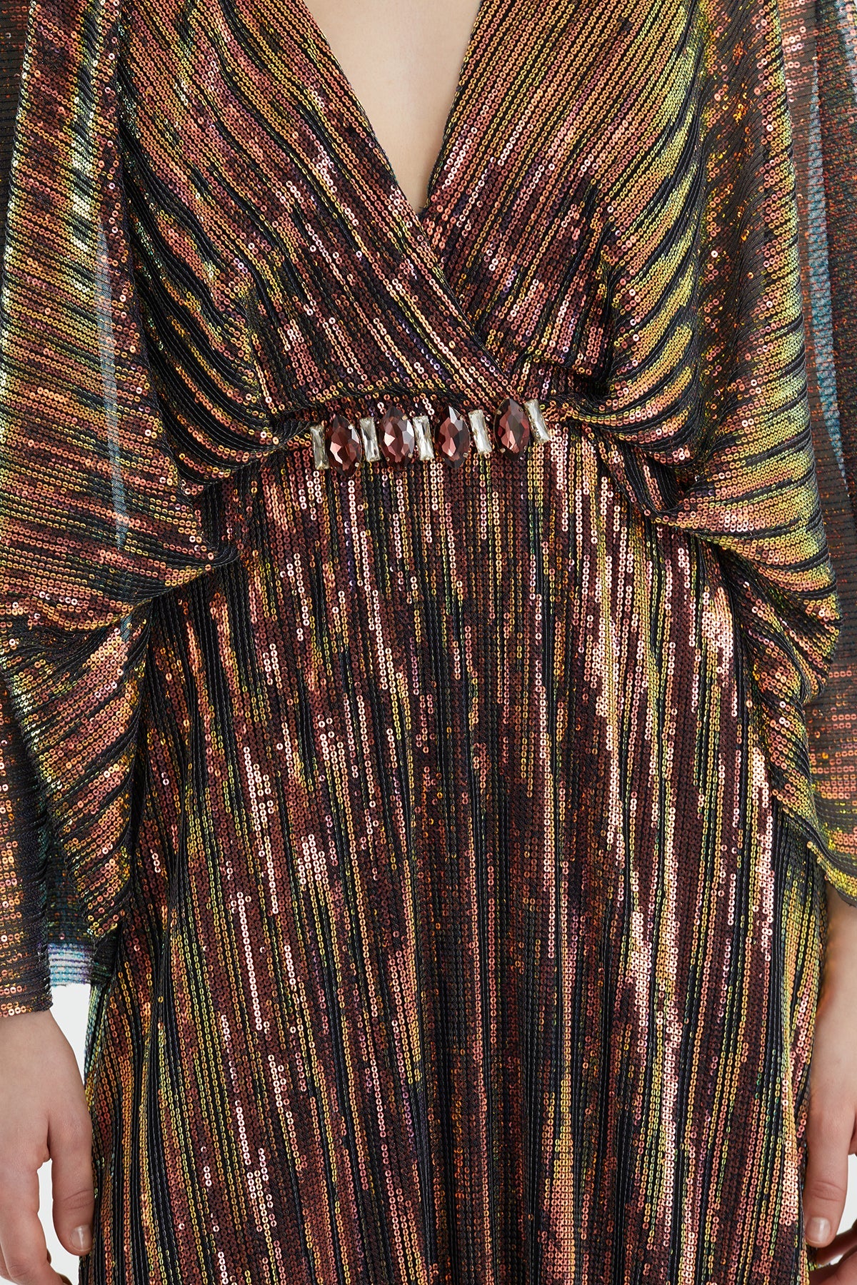 Black Embroidered Maxi Dress