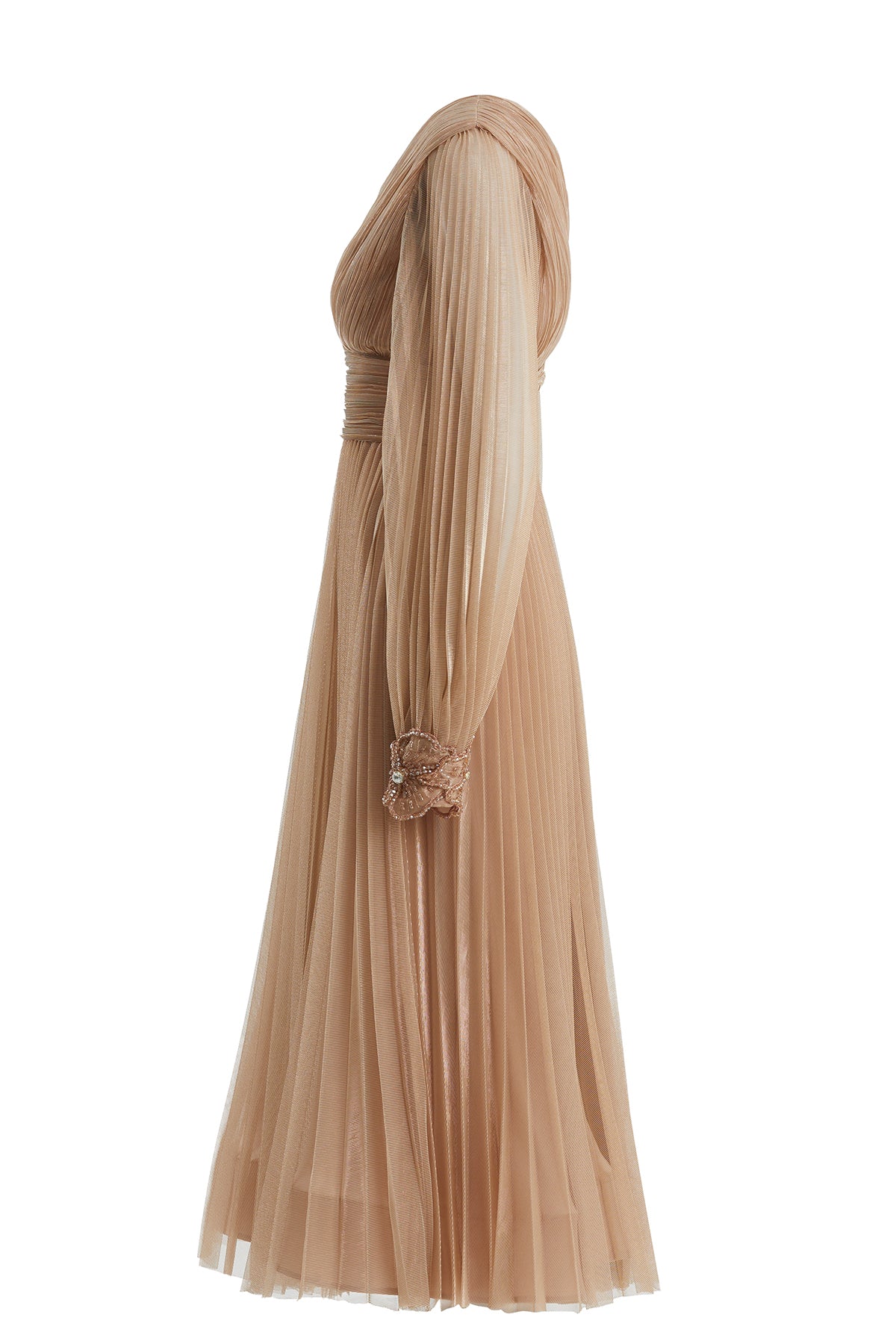 Pink Embellished Maxi Dress
