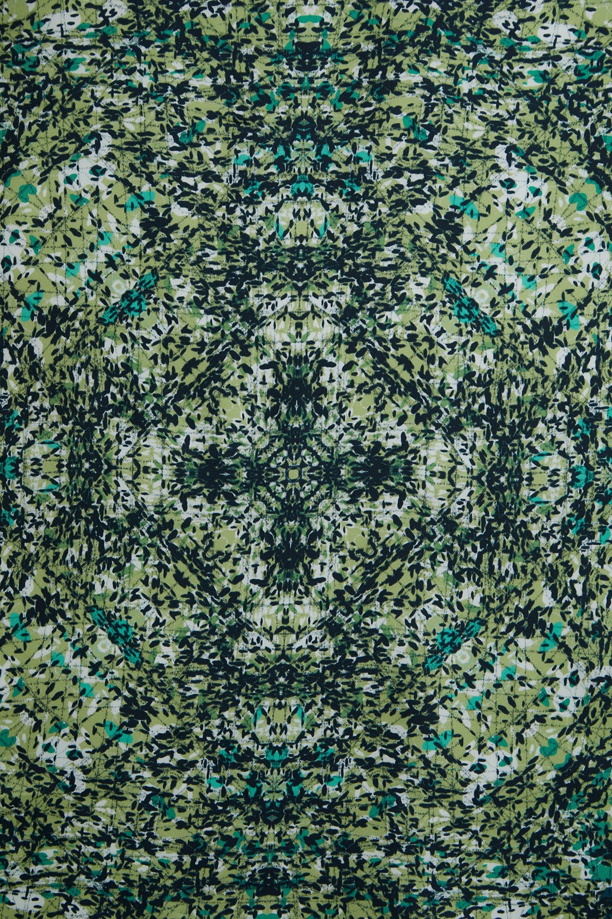 Grey Ethnic Motif Silk Scarf