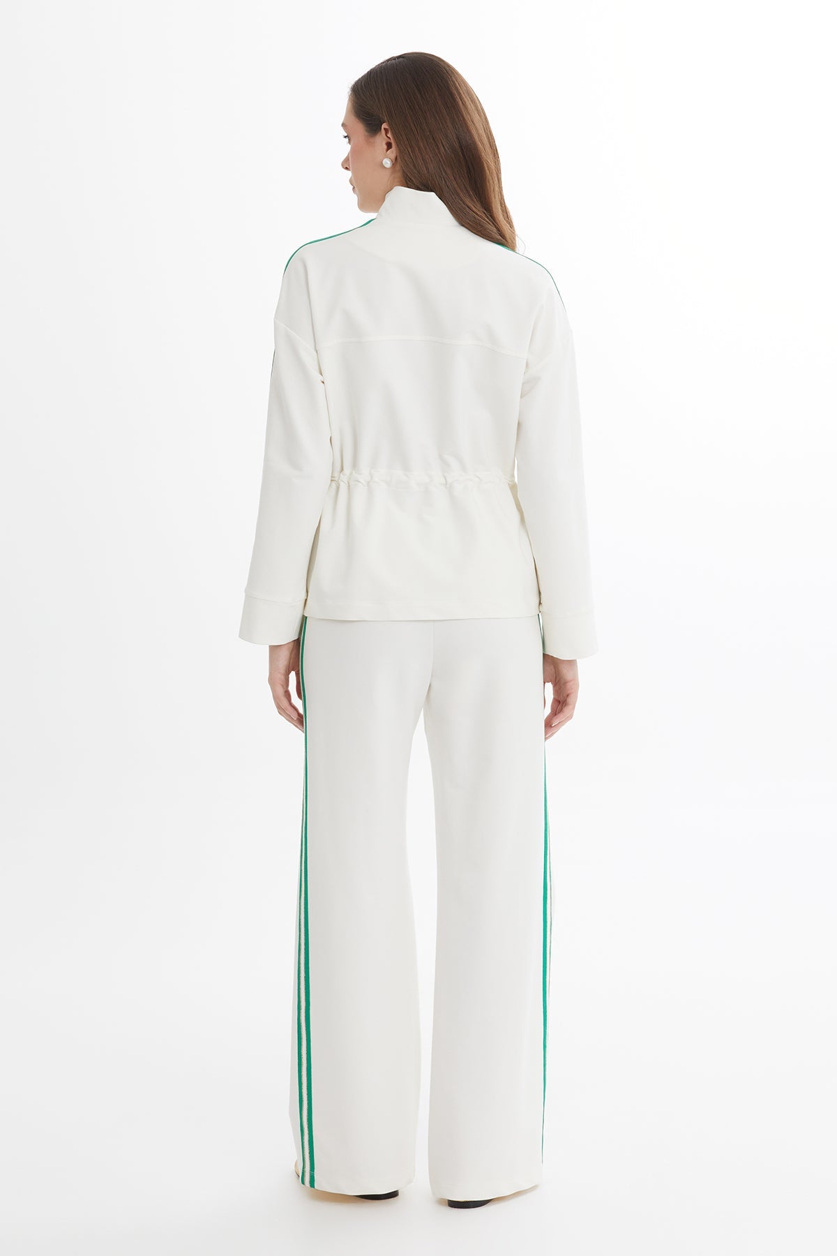 Ecru Trim Detail Sweat Set