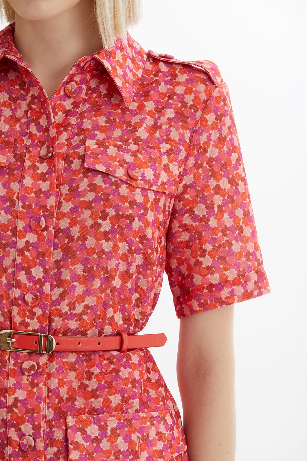 Patterned Shirt and Trouser Set