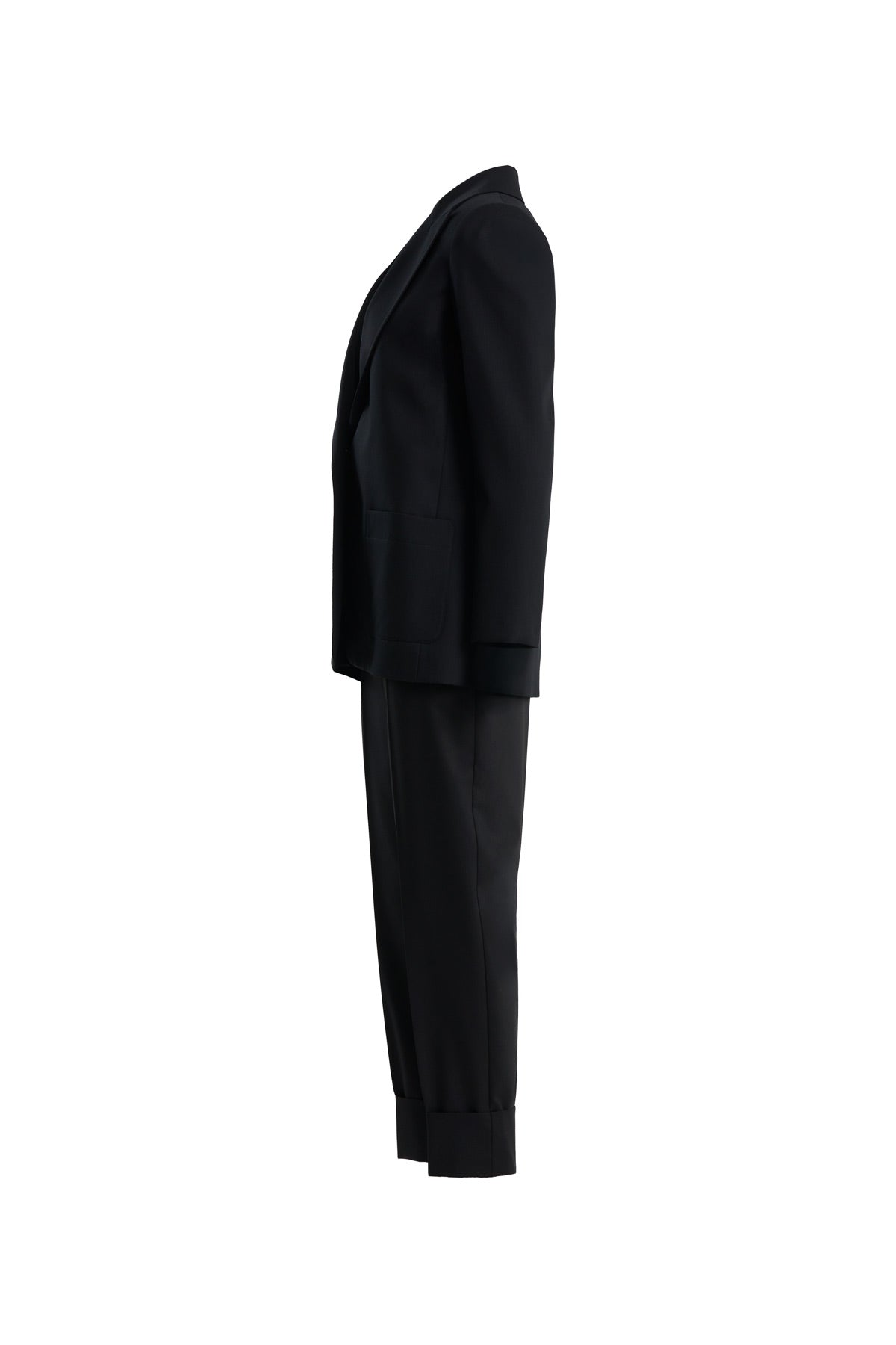 Black Single-Button Blazer Suit