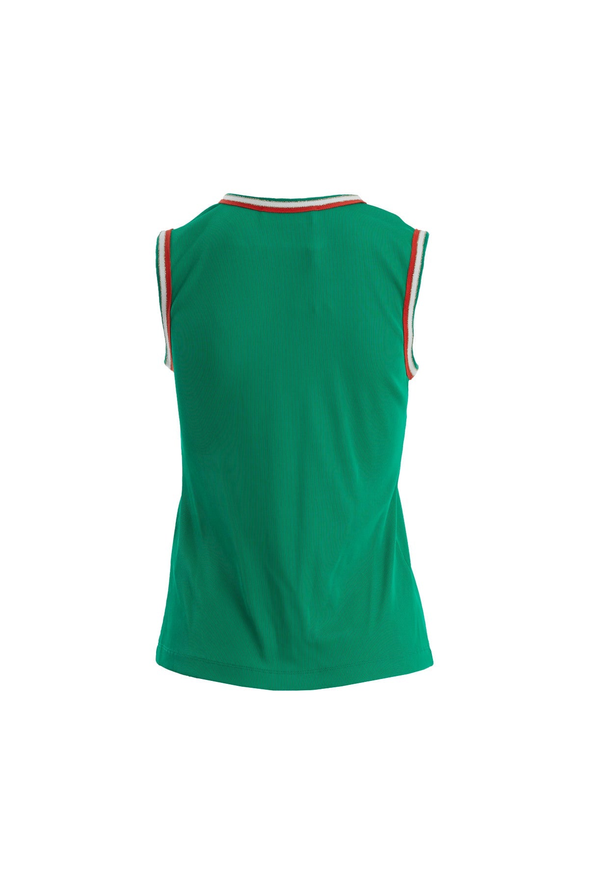Green Metal Accent Detail Blouse
