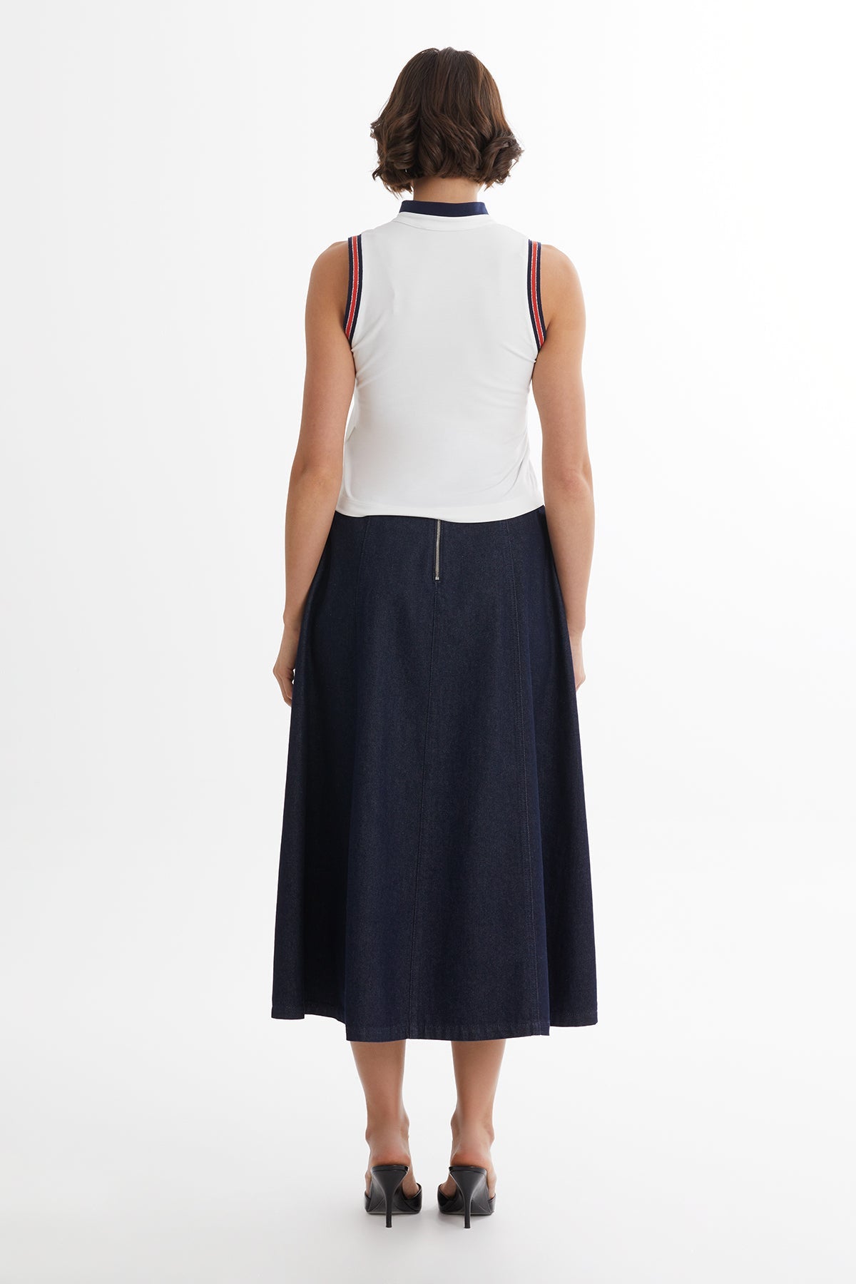 White Embroidered Detail Blouse