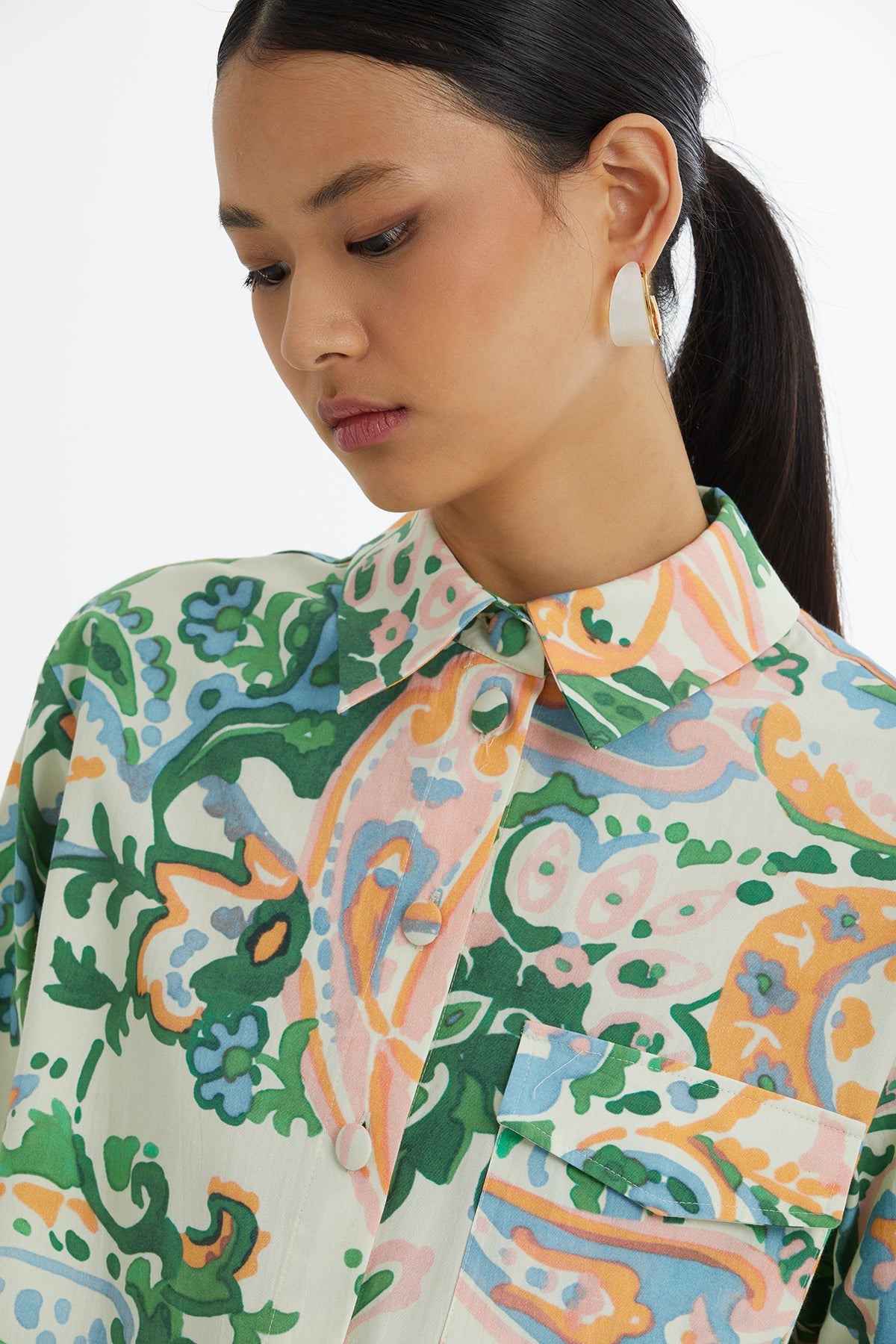 Patterned Long Sleeve Shirt