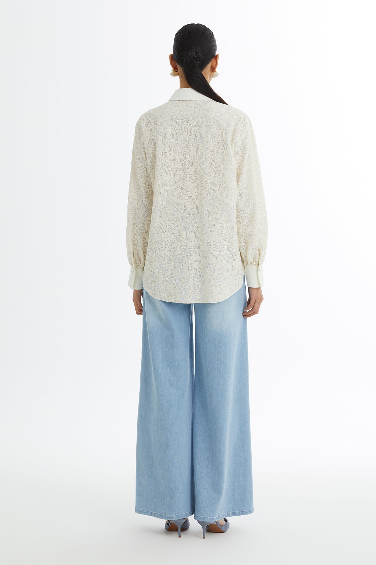 Ecru Patterned Signature Shirt
