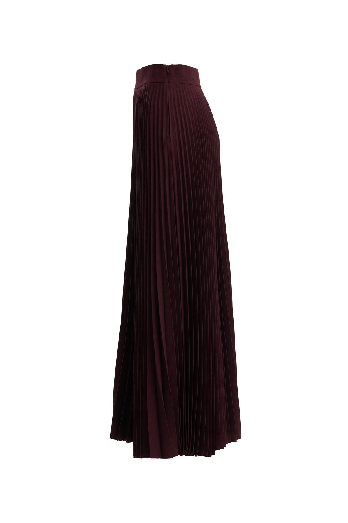 Red Lined Pleated Skirt