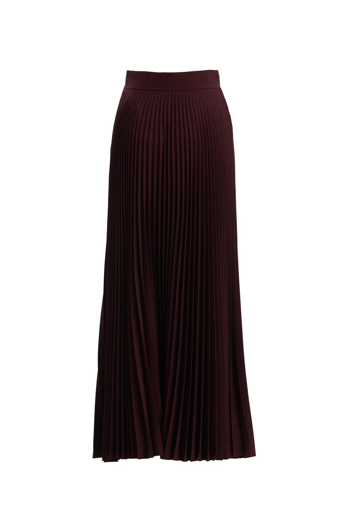 Red Lined Pleated Skirt