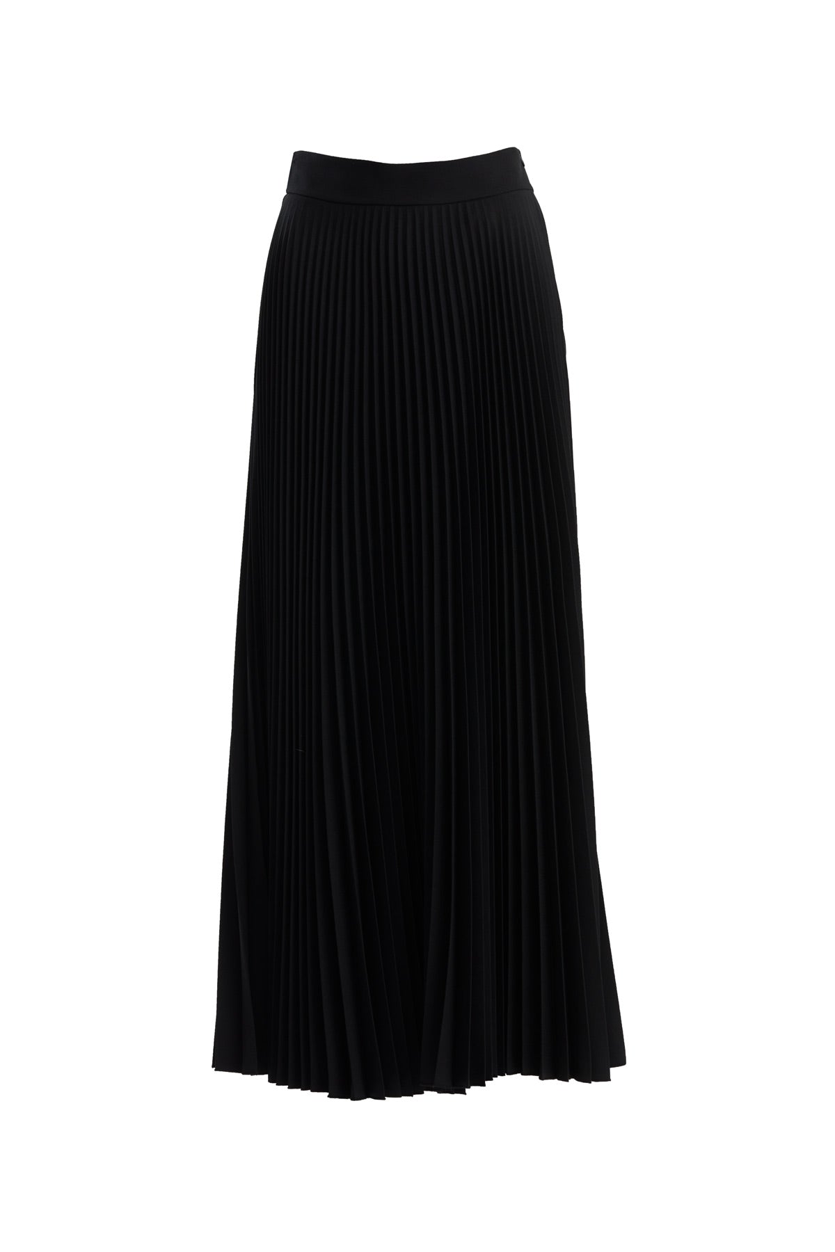 Black Lined Pleated Skirt