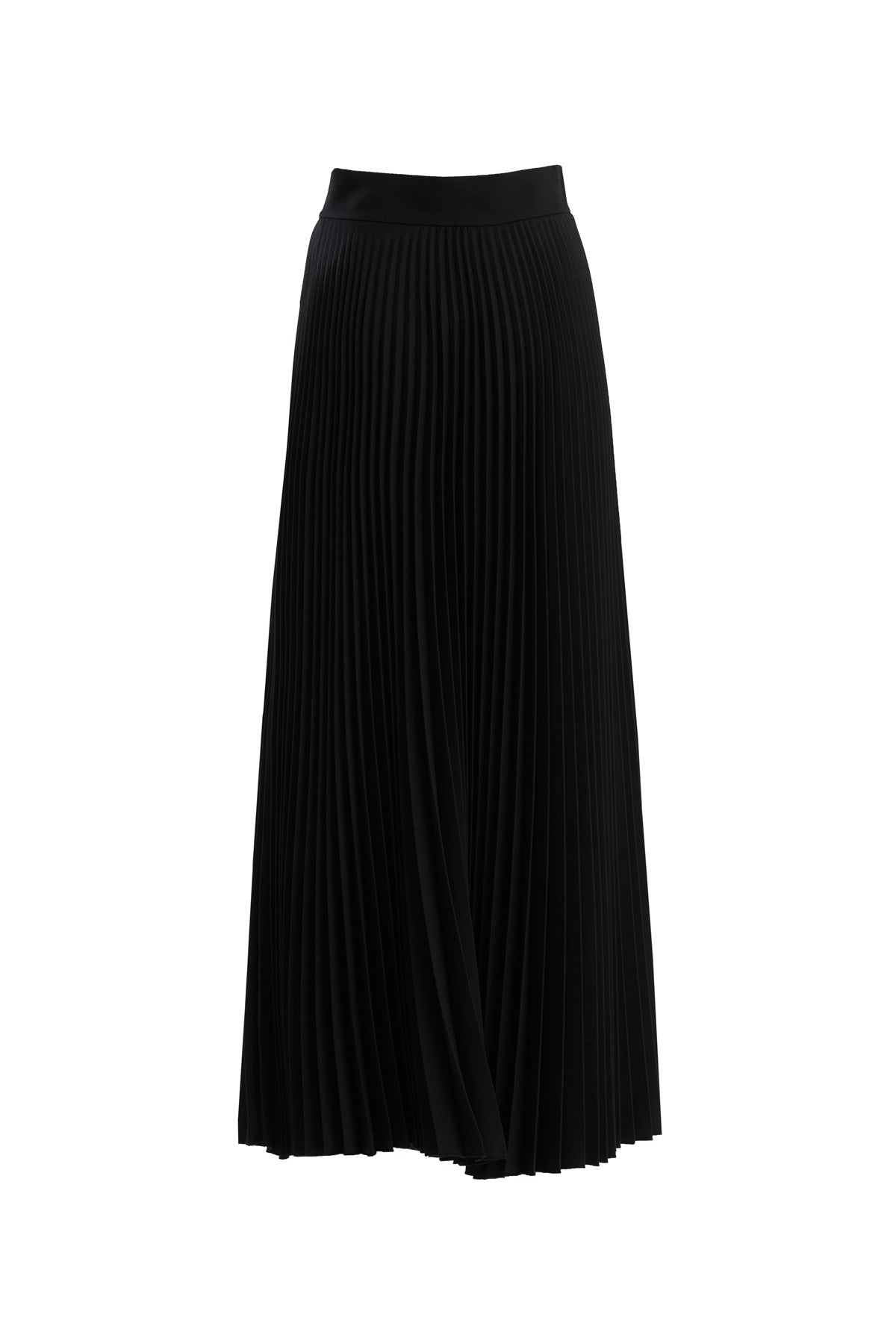 Black Lined Pleated Skirt