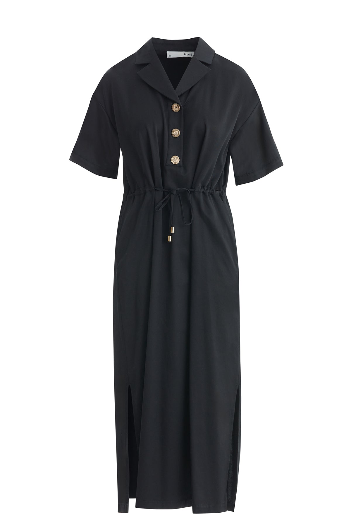 black cord dress Cord-Tie dress for 3 years old girl
