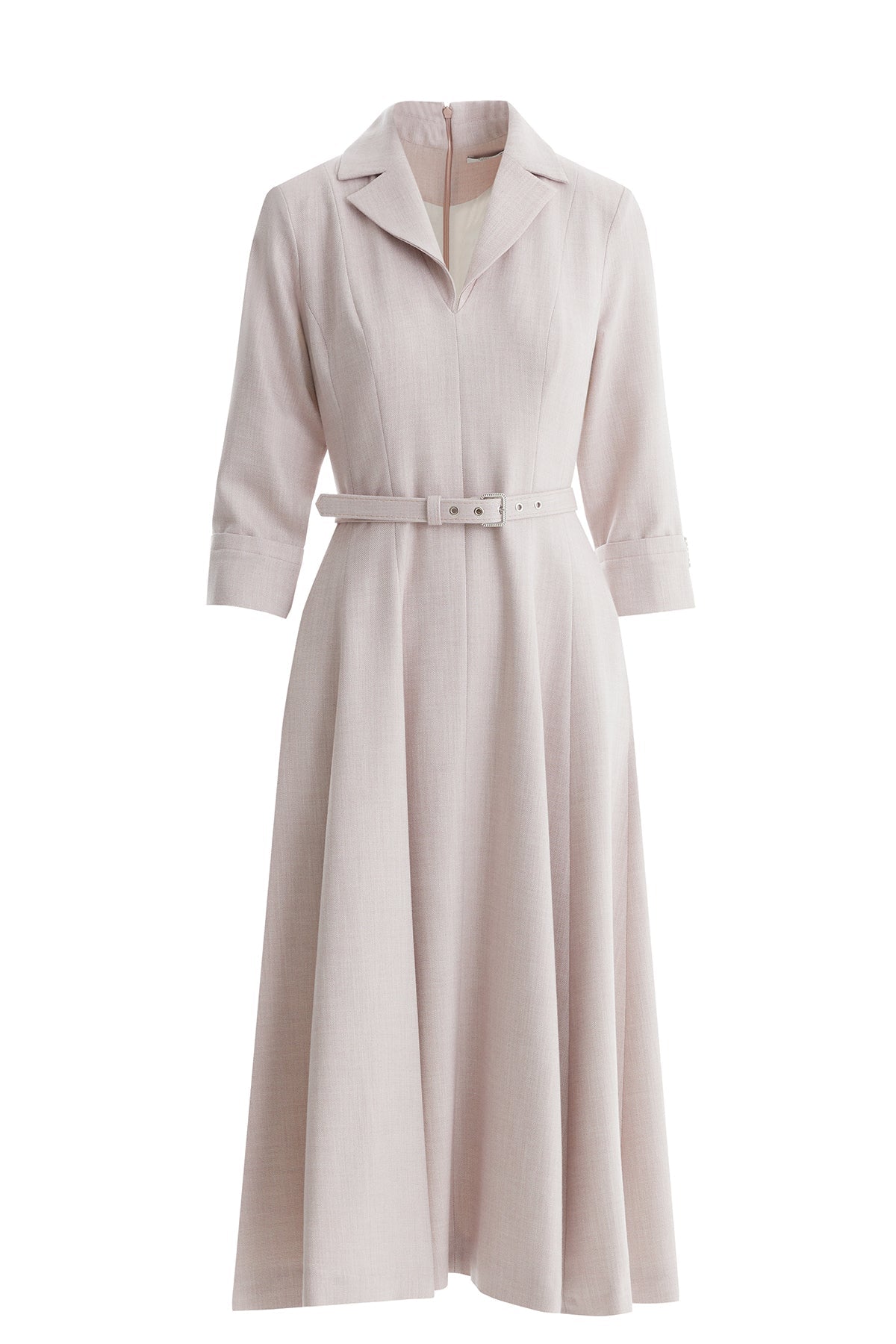 Pink Shimmer Woven Fabric Dress