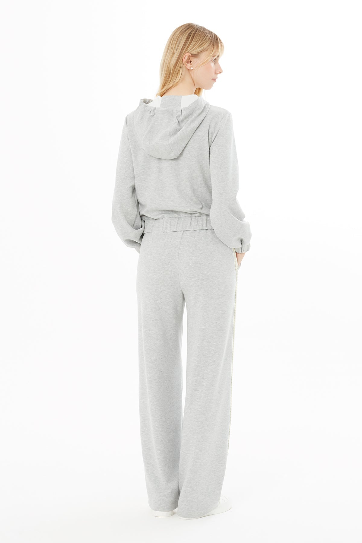 Grey Hooded Sweatshirt