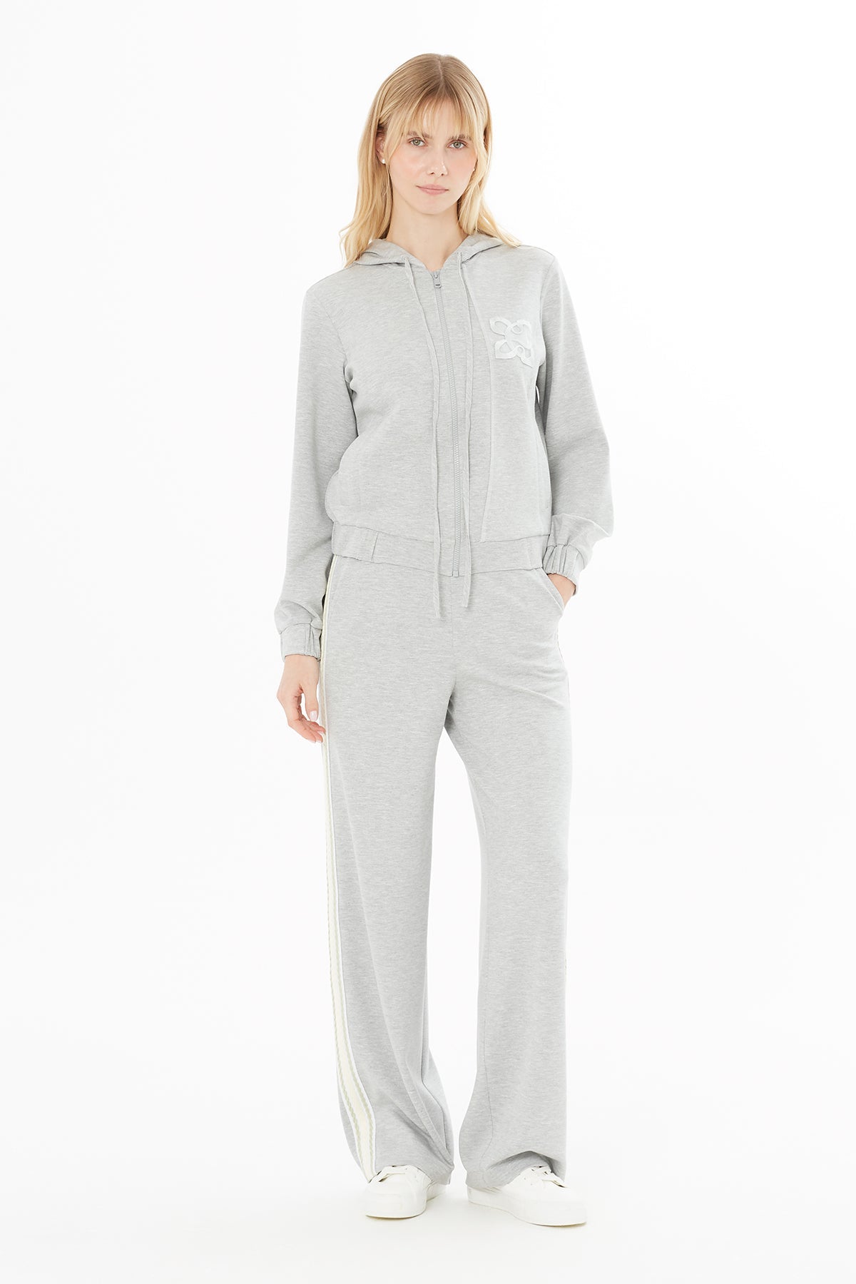 Grey Hooded Sweatshirt