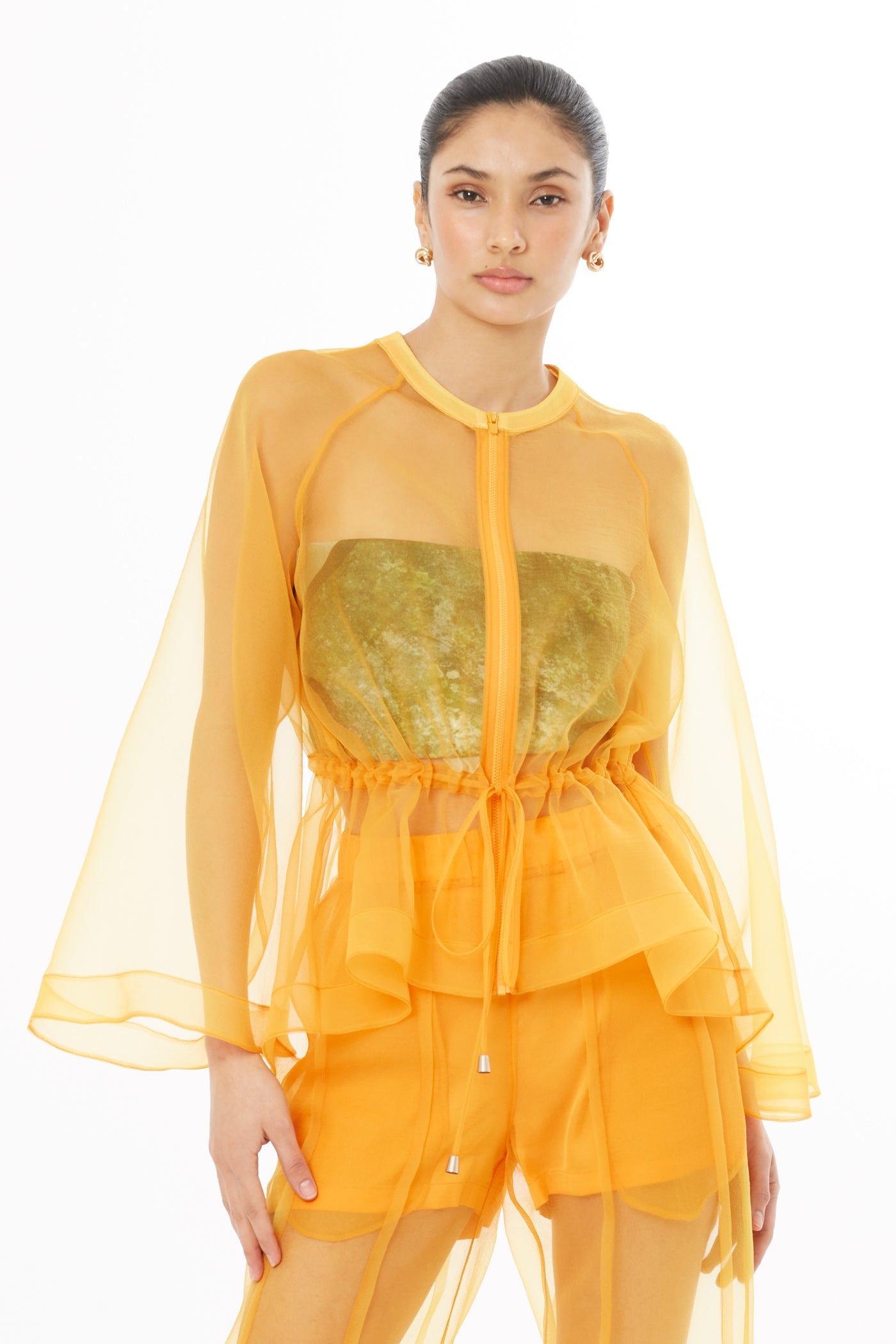 Orange Sheer Jacket
