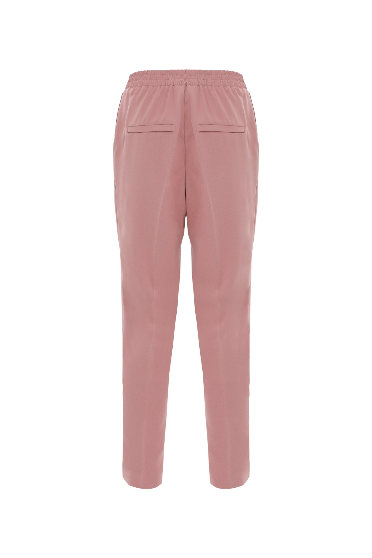 Pink Straight-Leg Trousers