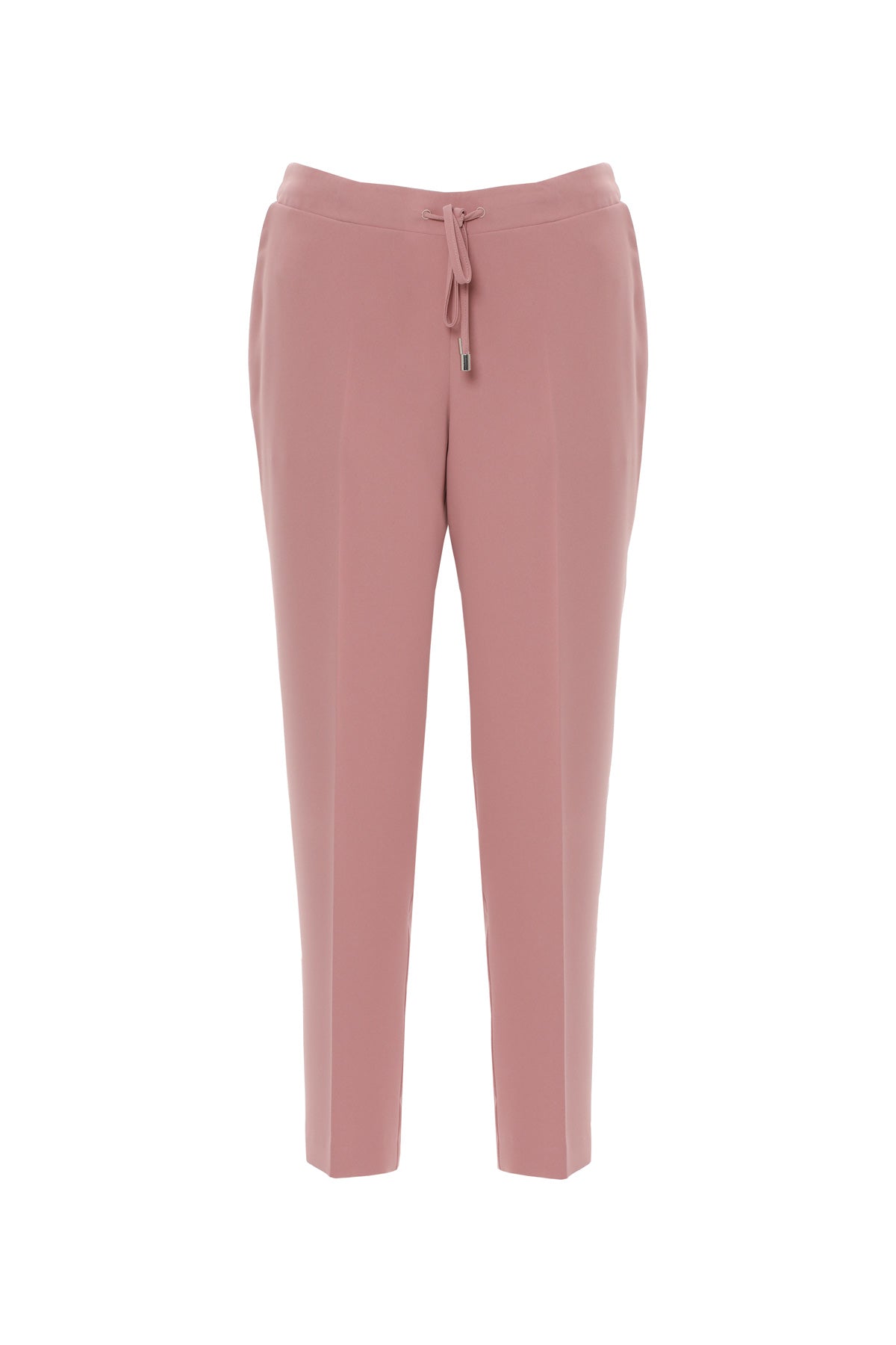 Pink Straight-Leg Trousers
