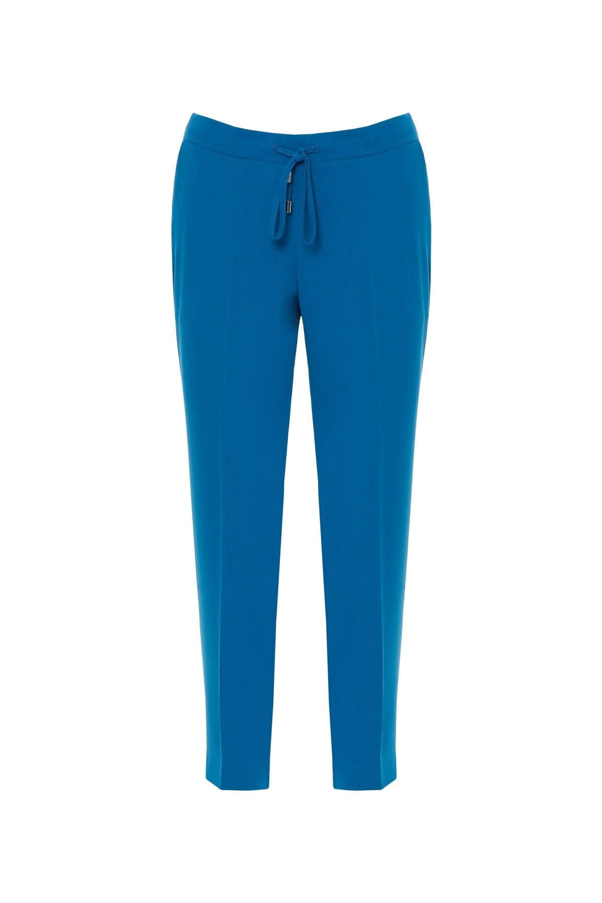 Blue Straight-Leg Trousers