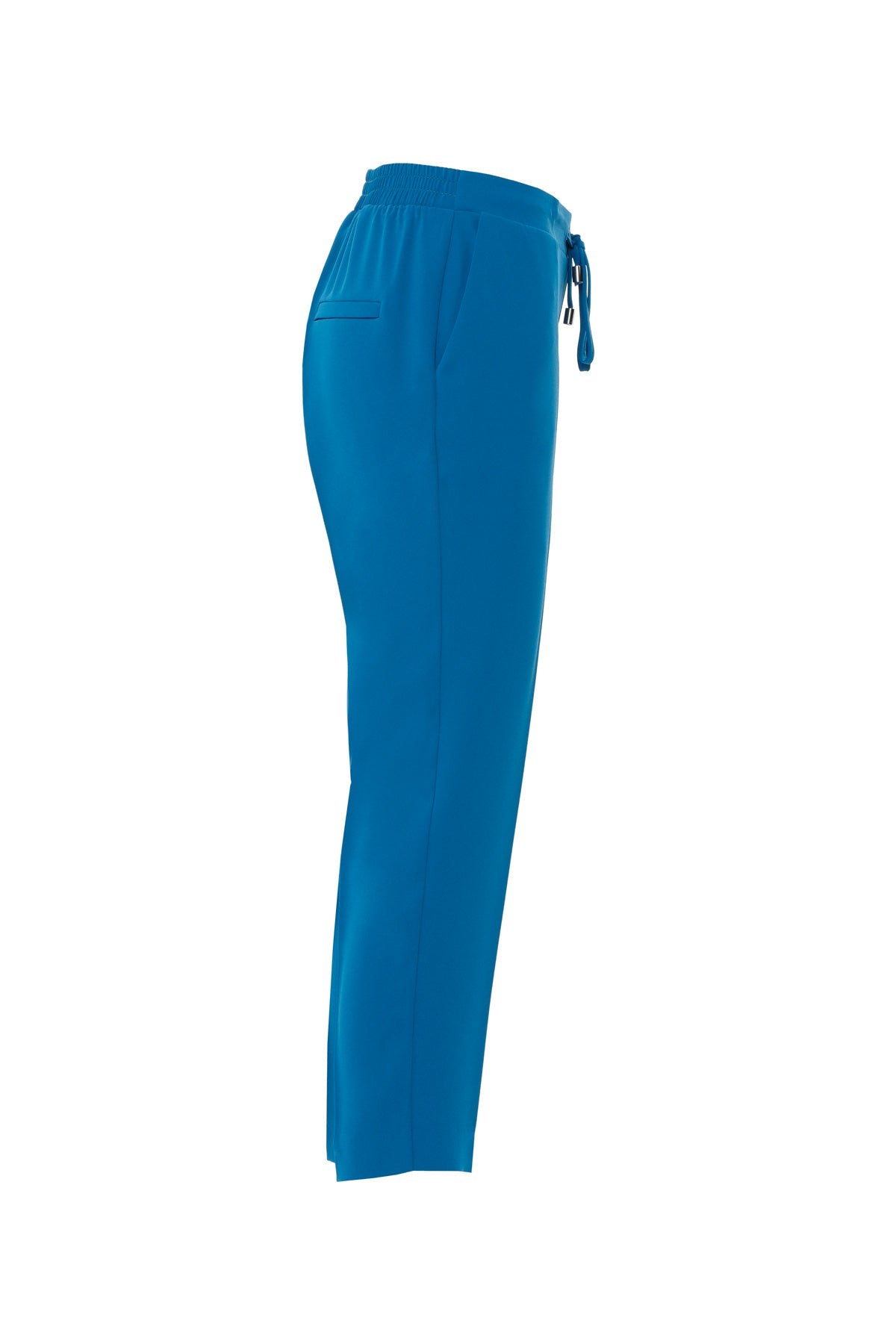 Blue Straight-Leg Trousers