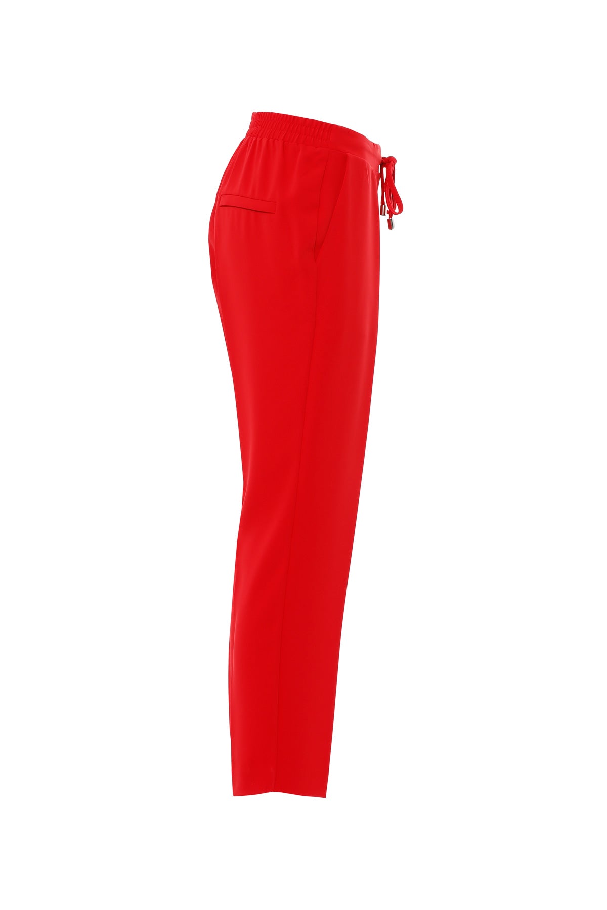 Red Straight-Leg Trousers