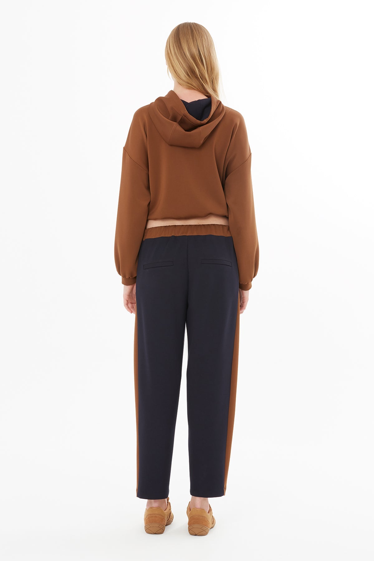 Navy Carrot Fit Sweatpants