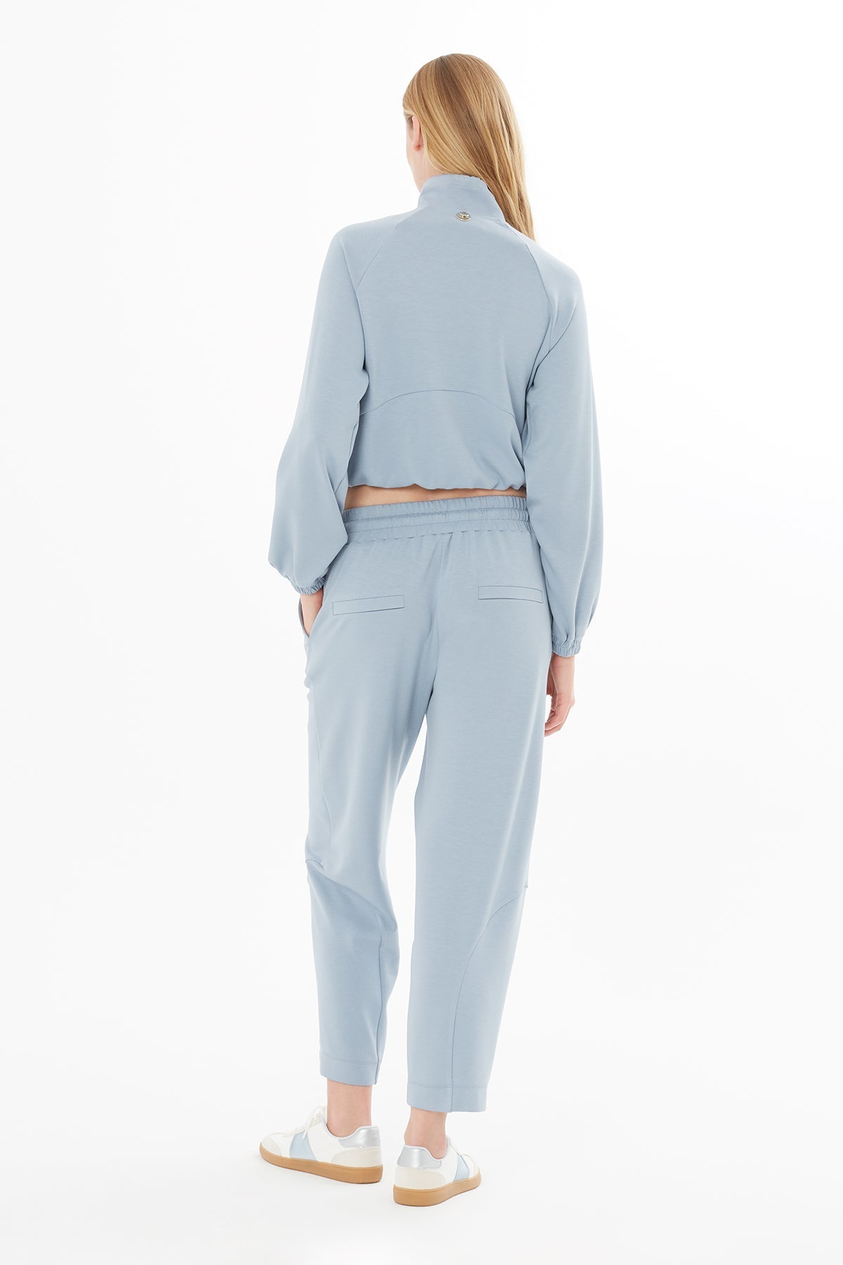 Blue Ankle-Length Sweatpants