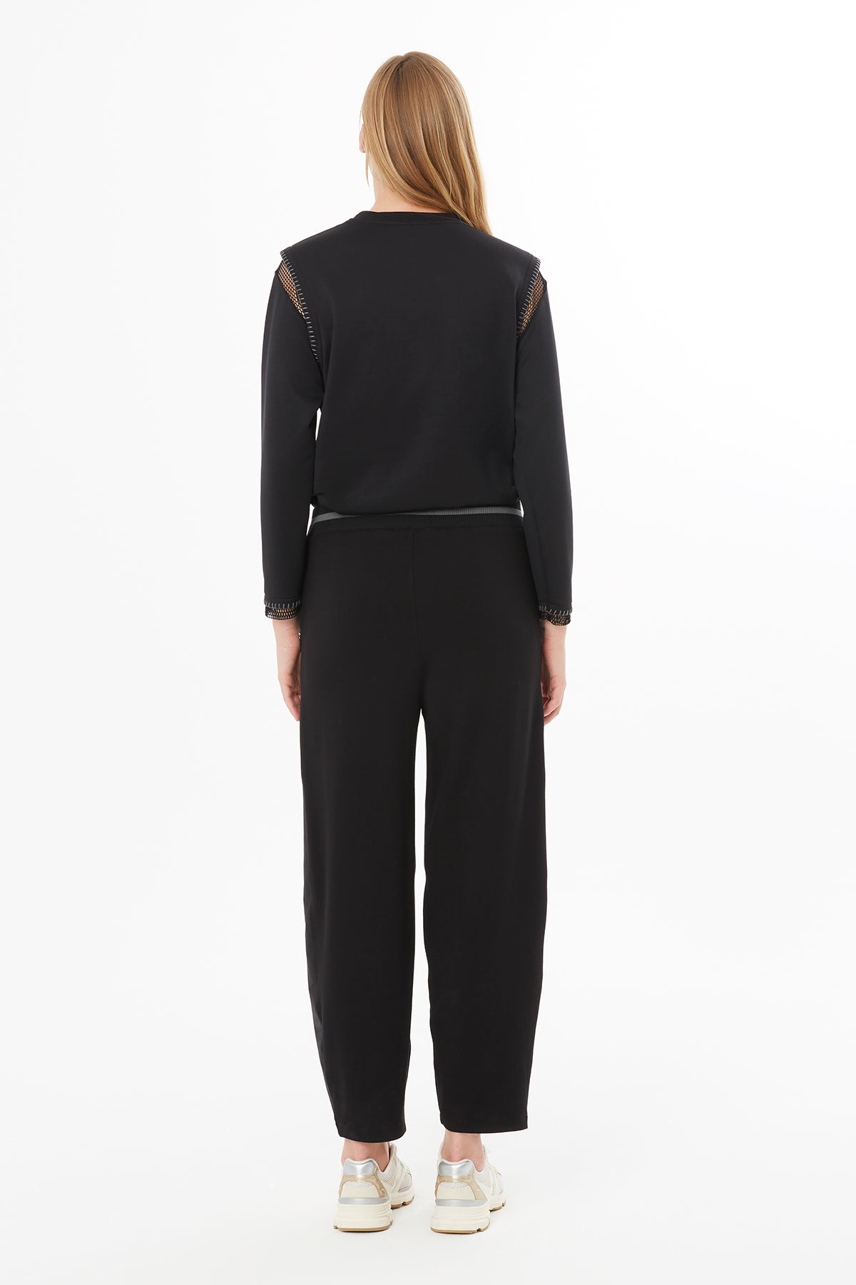 Black Ankle-Length Sweatpants