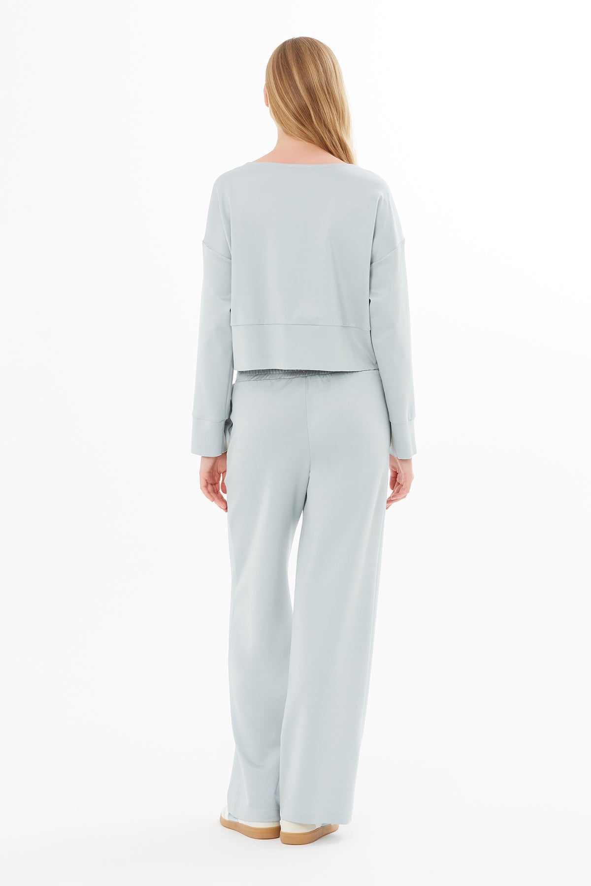 Grey Embroidered Sweatshirt