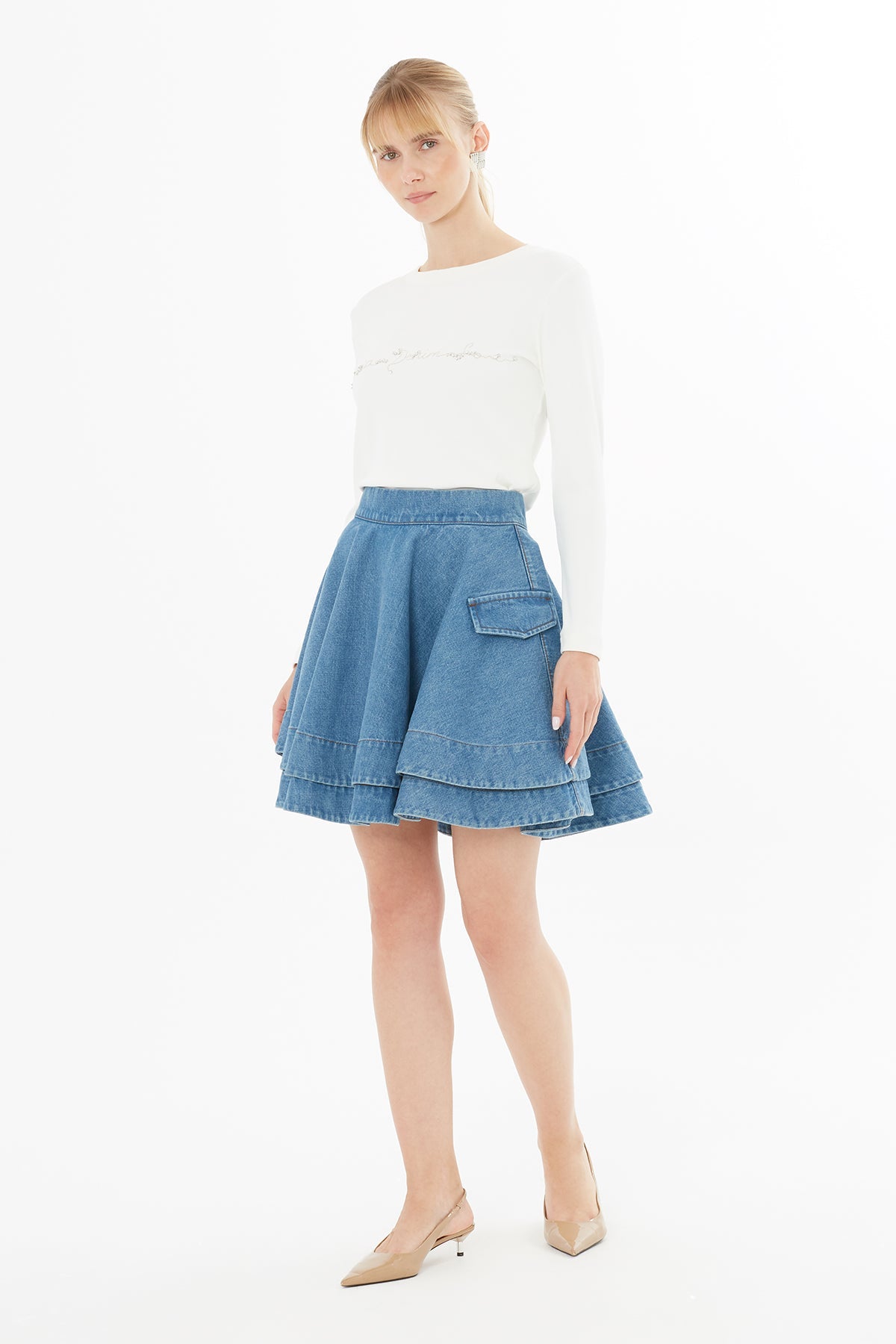 Layered Mini Skirt