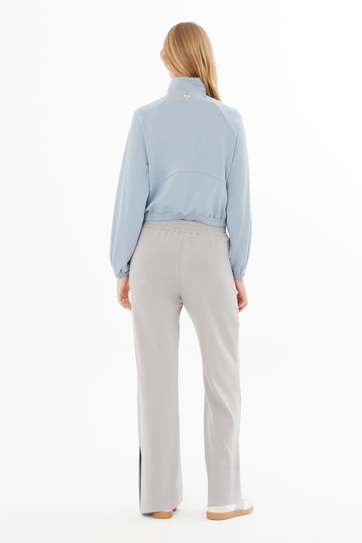 Blue Tracksuit Top with Zipper