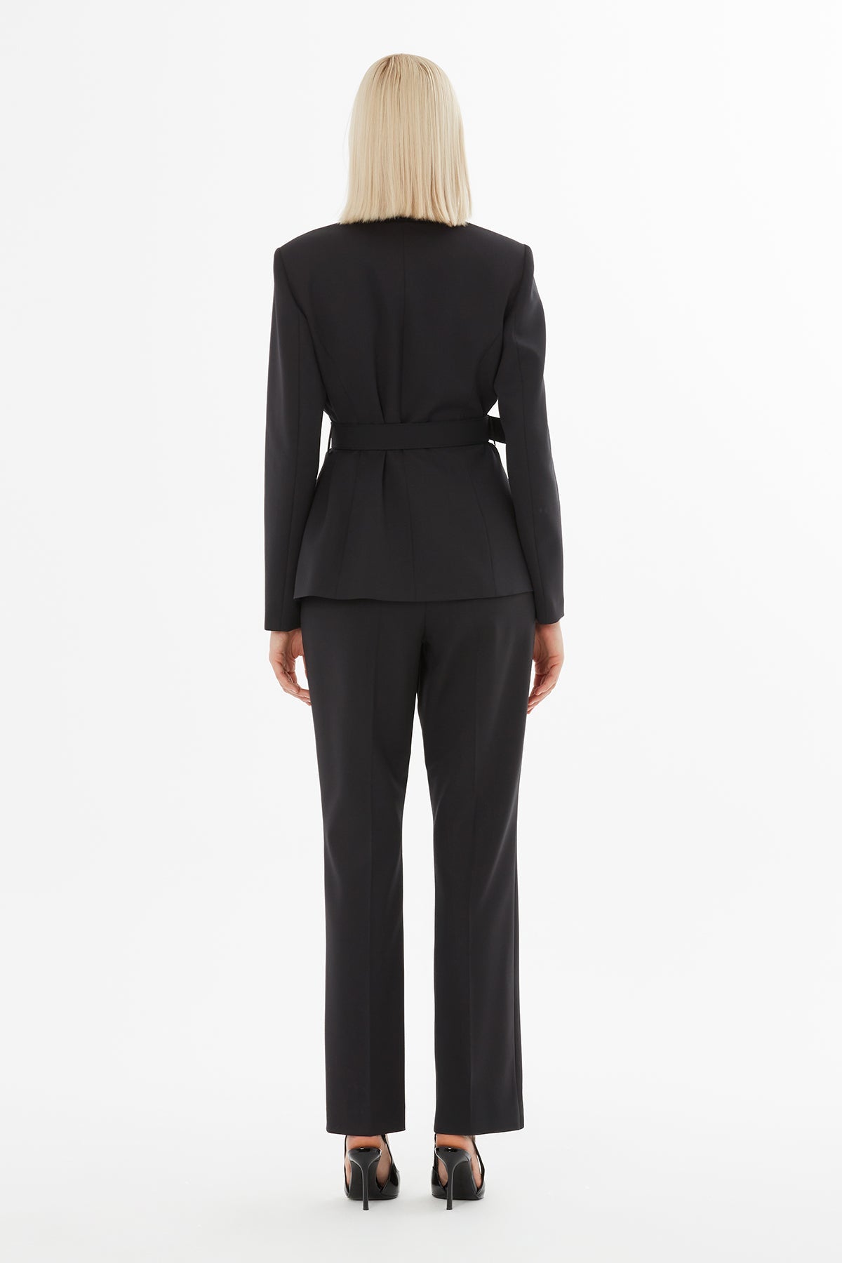 Black Suit with Shawl Collar Jacket