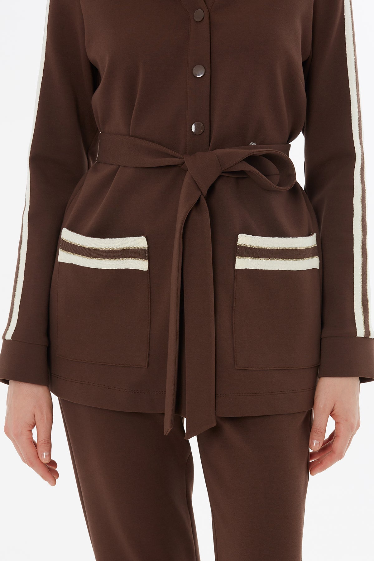 Brown Belted Tracksuit