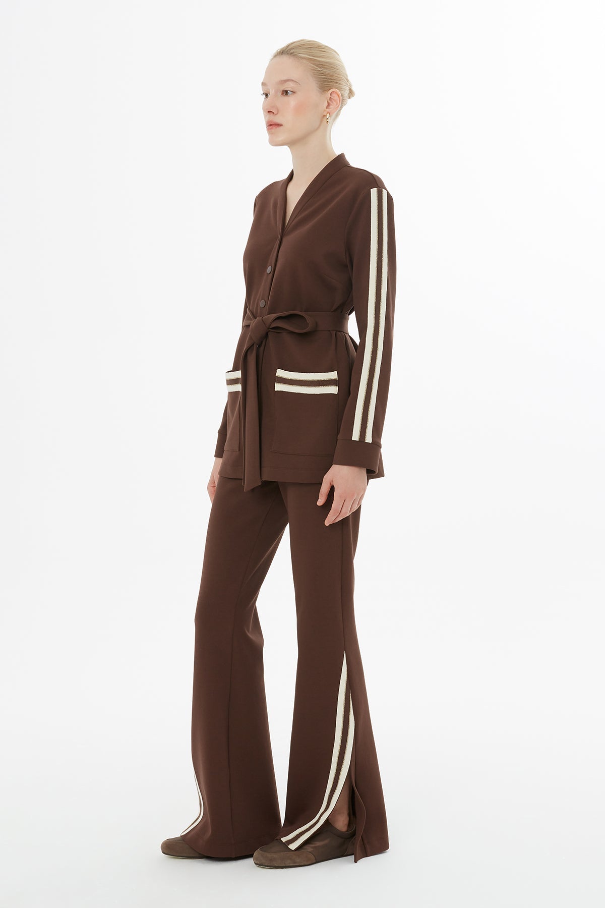 Brown Belted Tracksuit