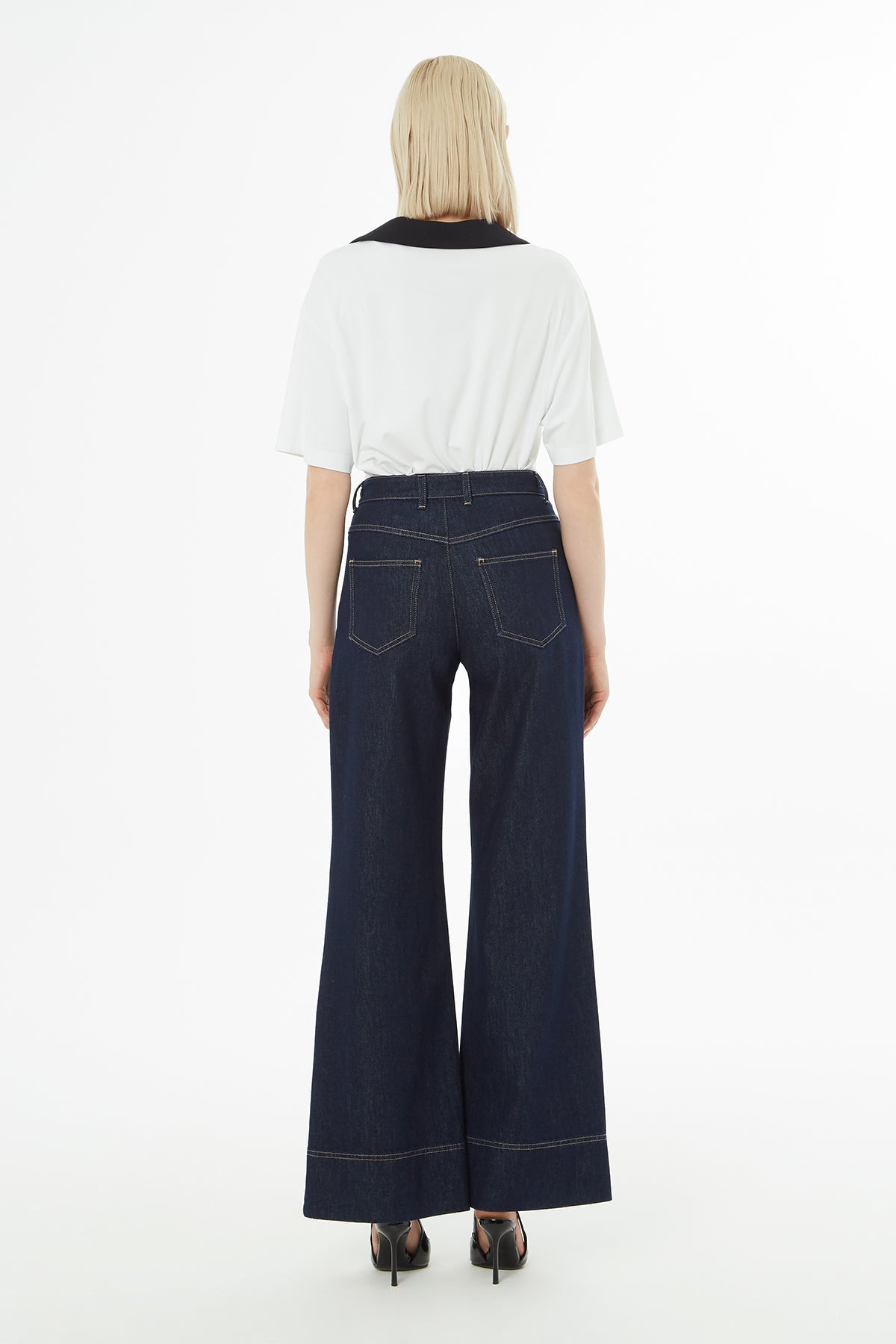 Jean with Double-Hemmed Detail