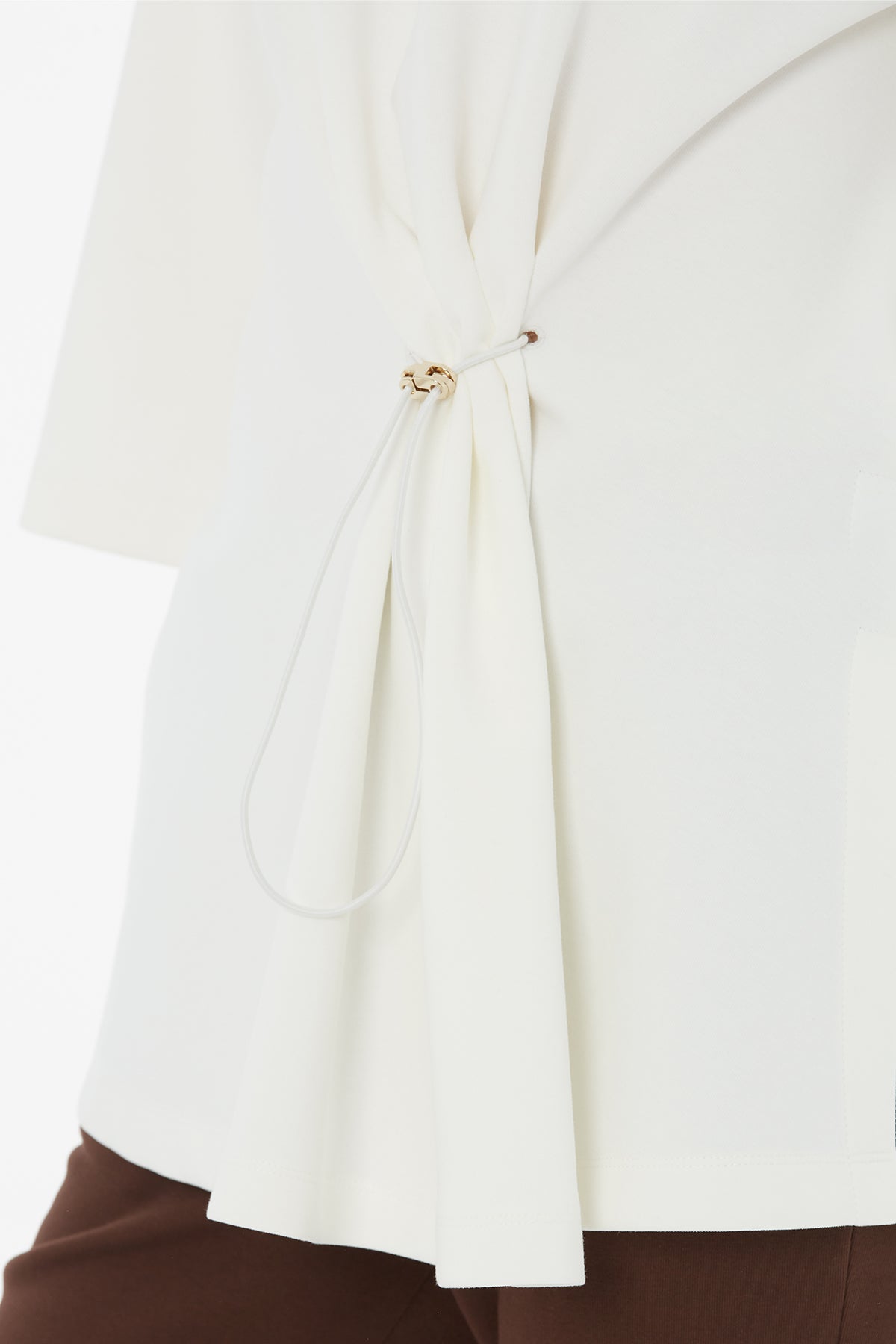 Ecru Three-Quarter Sleeve Blouse