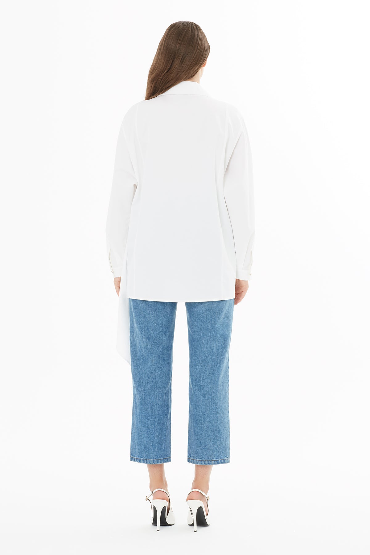 White Shirt with Front Cuffs