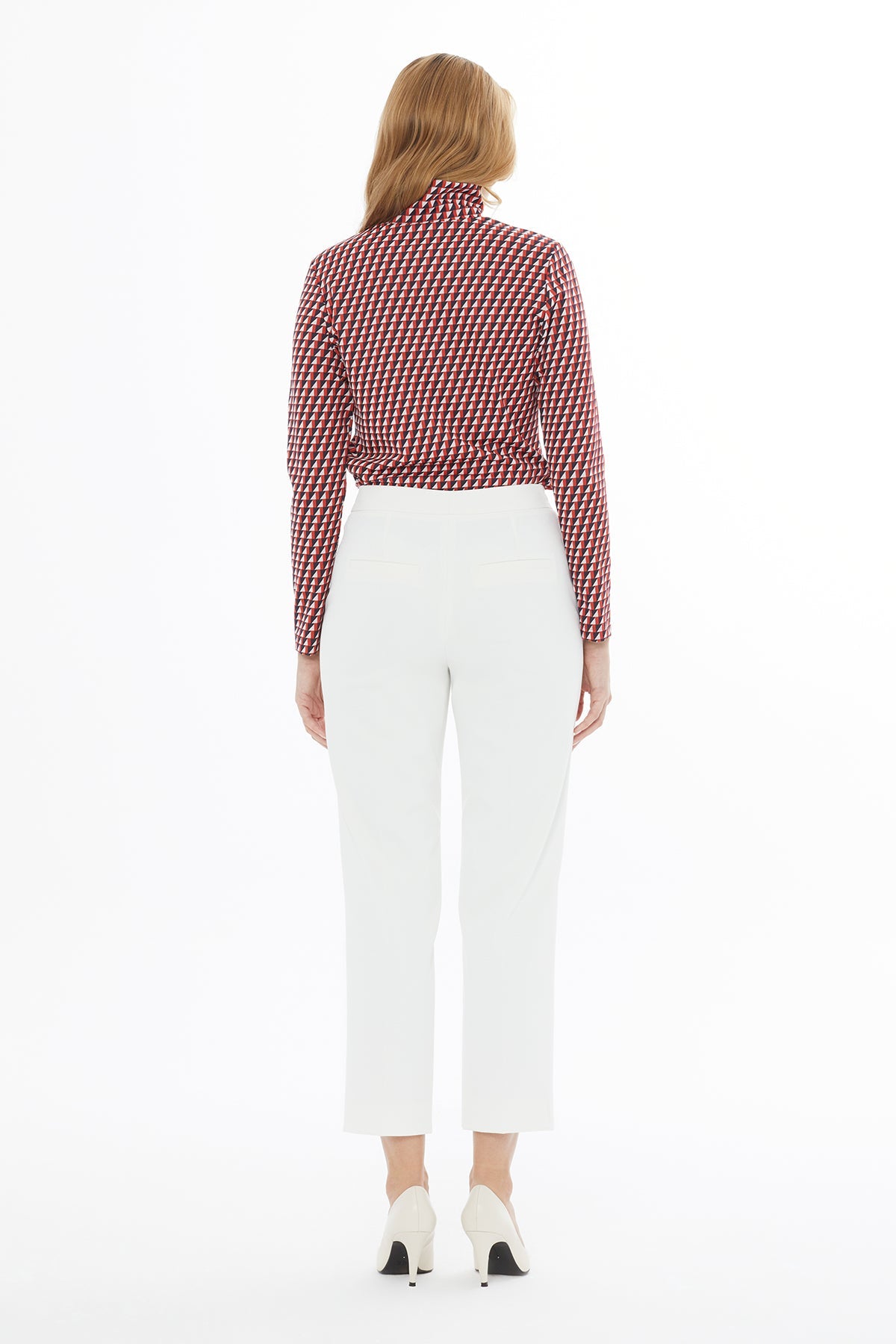 Ecru Classic Fabric Trousers