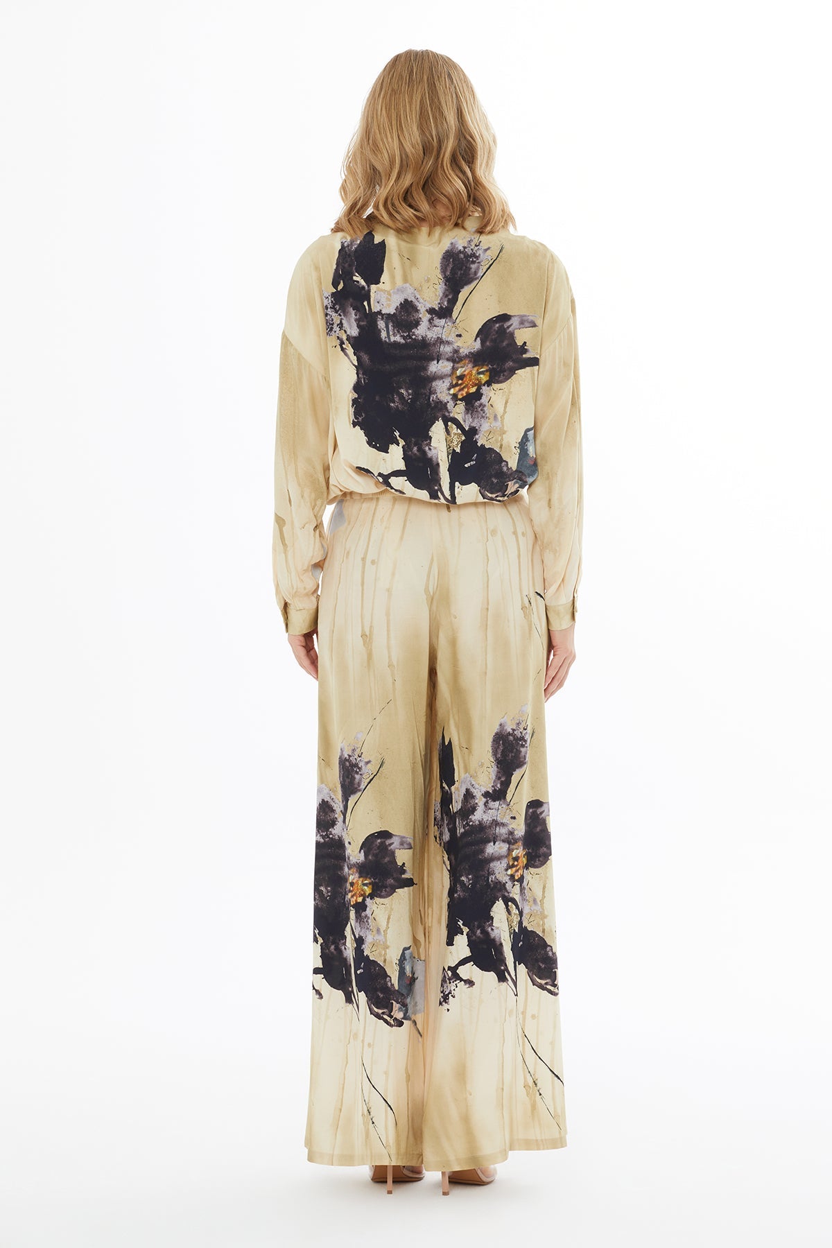 Printed Trousers with Waistband Detail