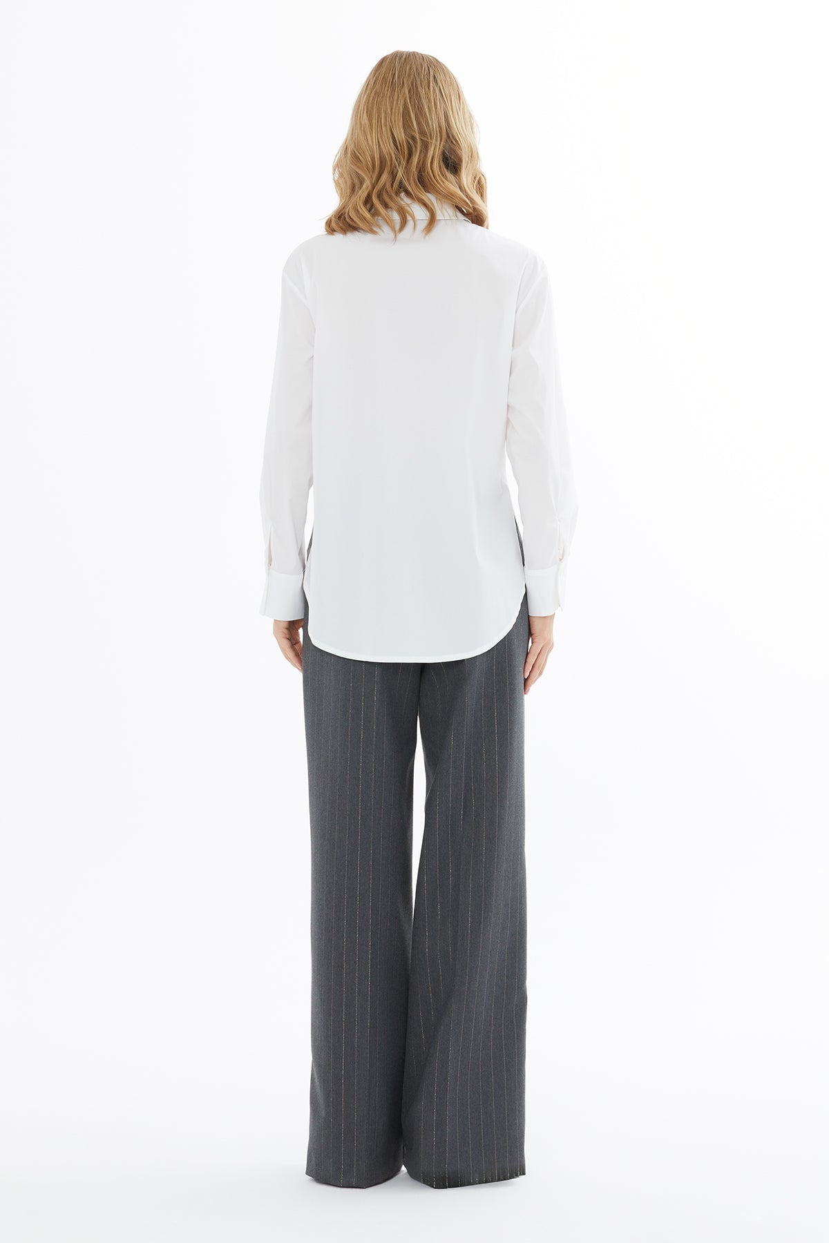 White Shirt with Pocket Detail