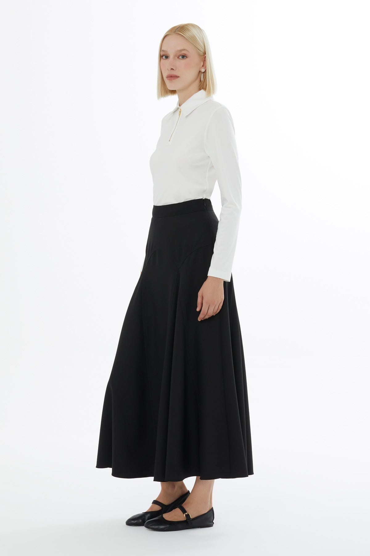 Black Midi Skirt