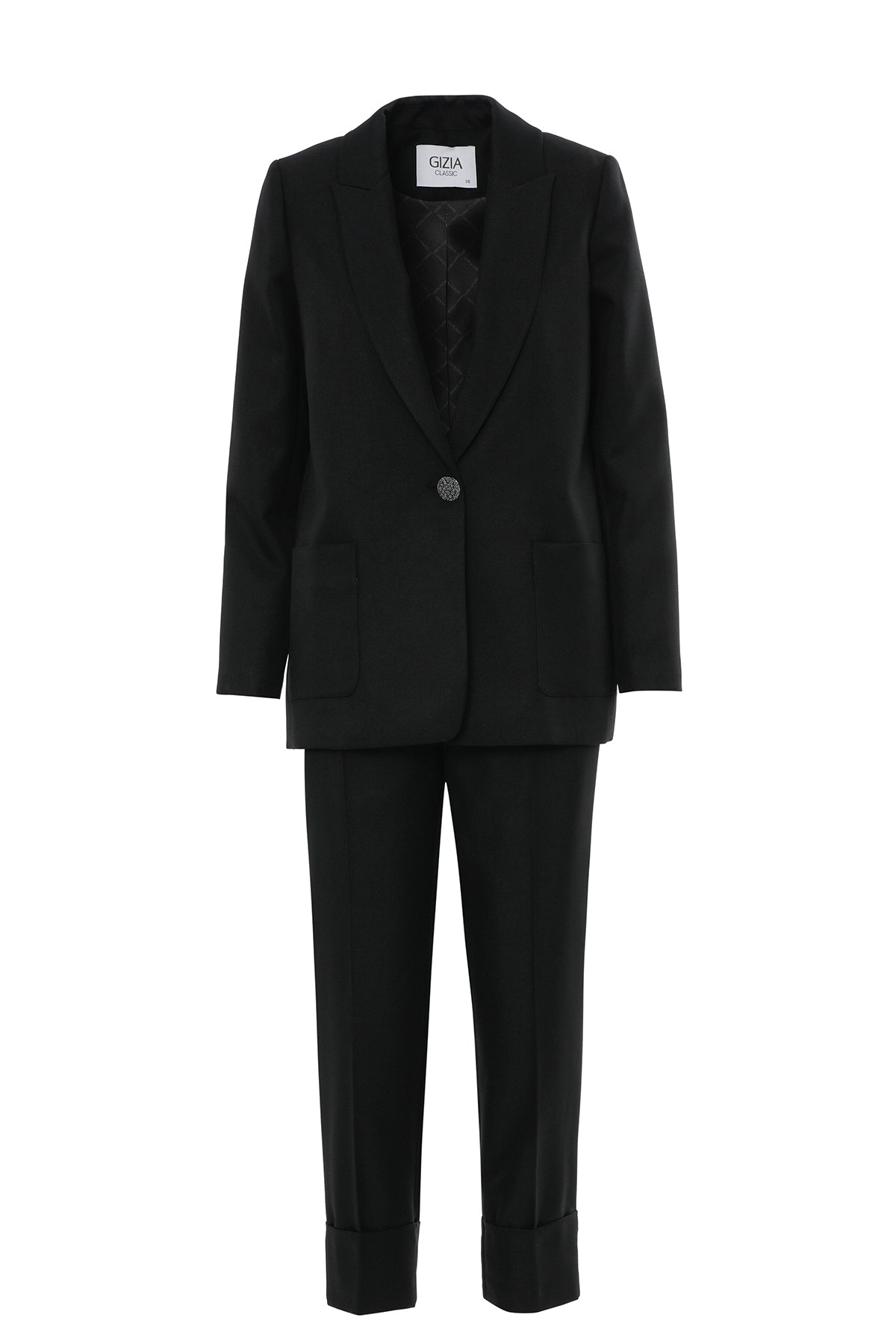 Siyah Suit with Carrot Pants