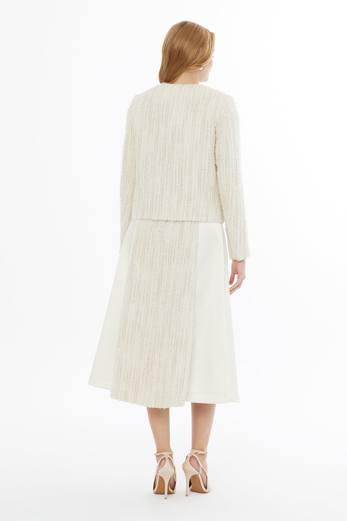 Ecru Jacket with Front Buttons