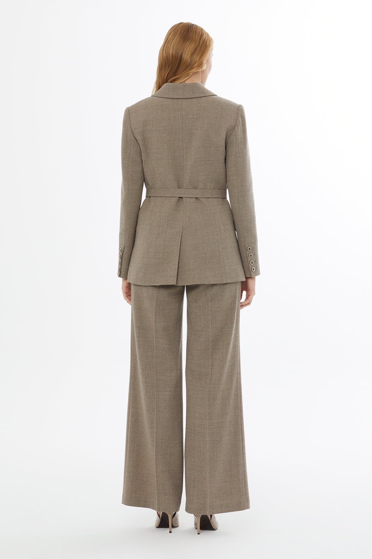 Beige Buttoned Jacket