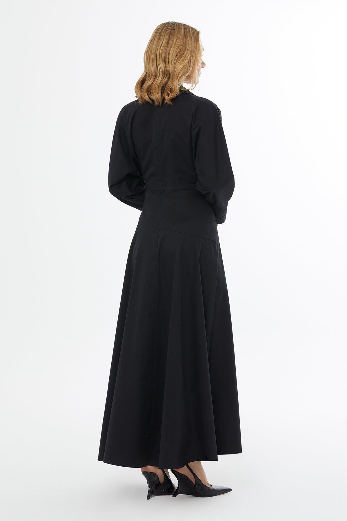 Black Maxi Dress with Hidden Zipper