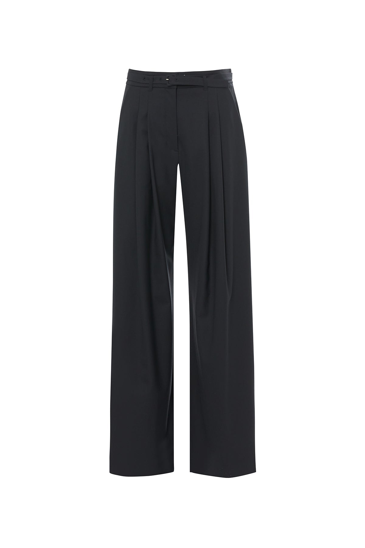 Black Palazzo Pants with Hook Closure