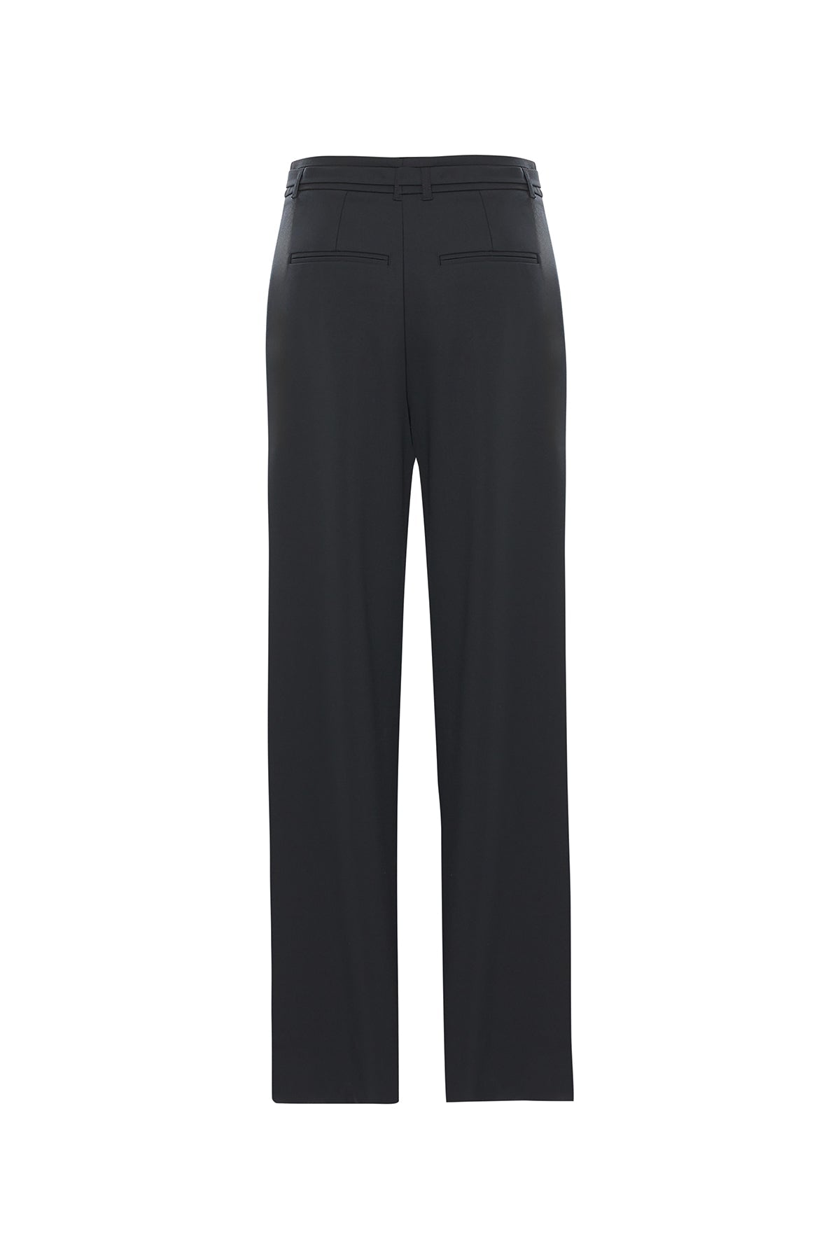 Black Palazzo Pants with Hook Closure