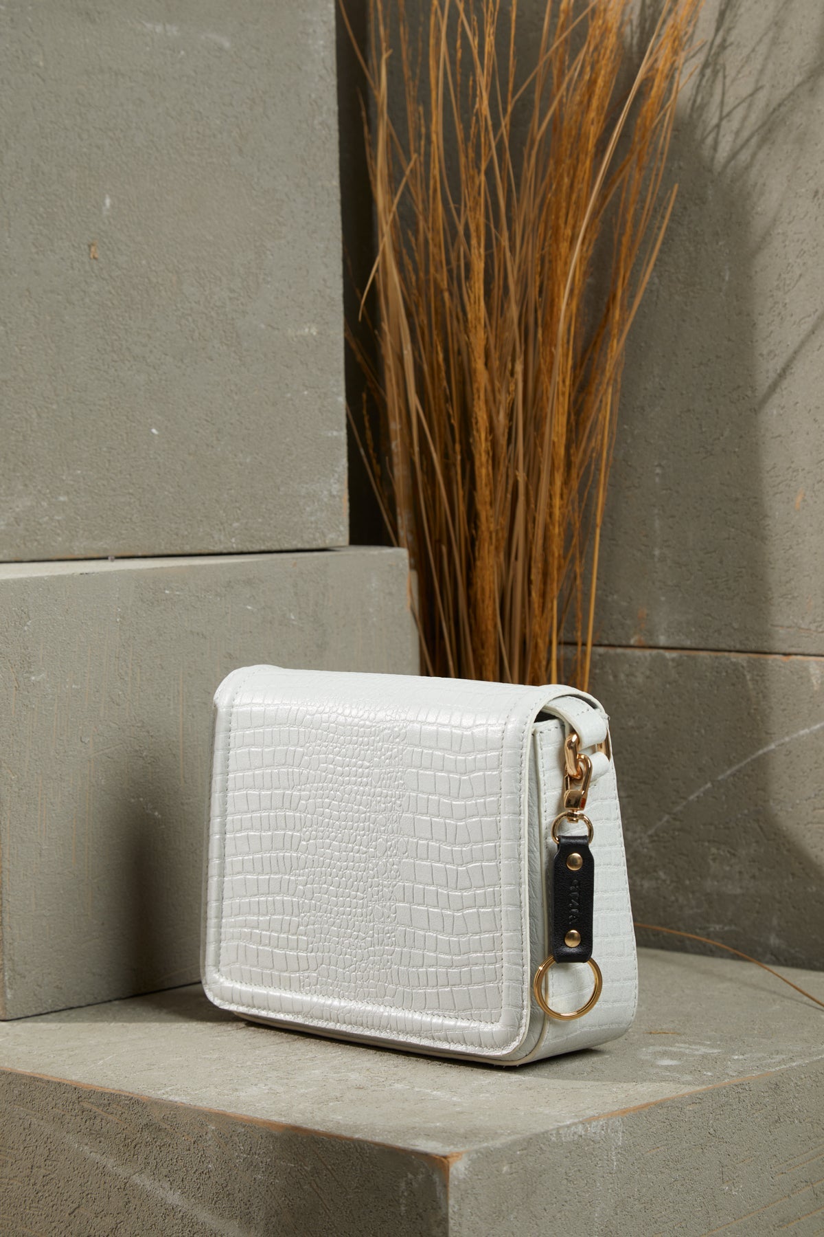 Adjustable Long Strap  Leather Bag with Pattern